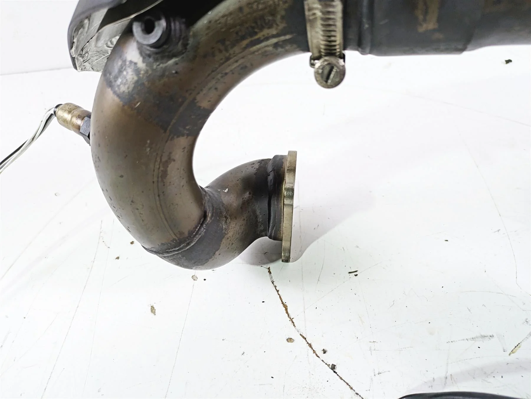 2017 Ducati Monster 1200 S Exhaust Header & Servo Motor H 57211632A S 59340301C - Image 6