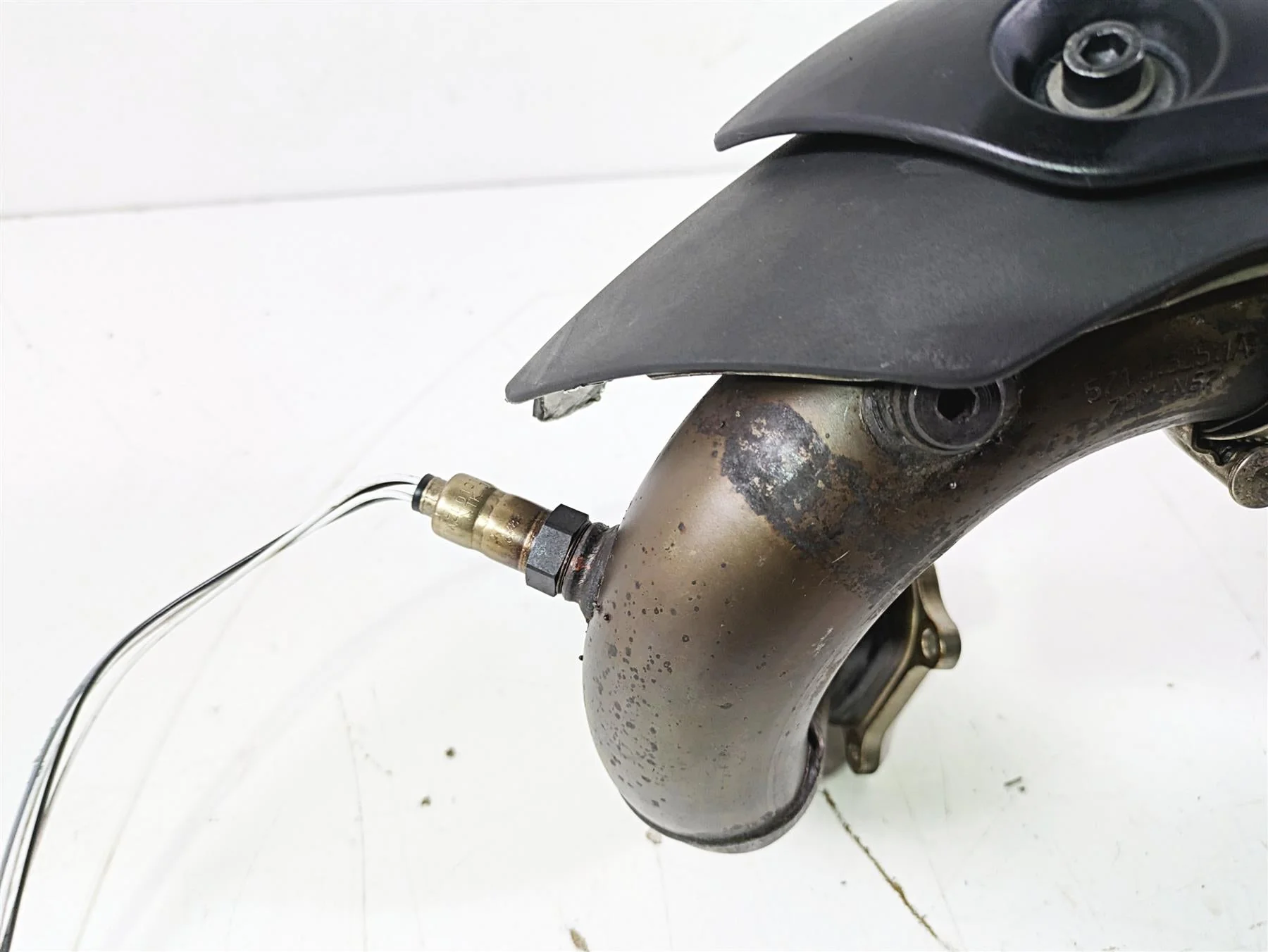 2017 Ducati Monster 1200 S Exhaust Header & Servo Motor H 57211632A S 59340301C - Image 7