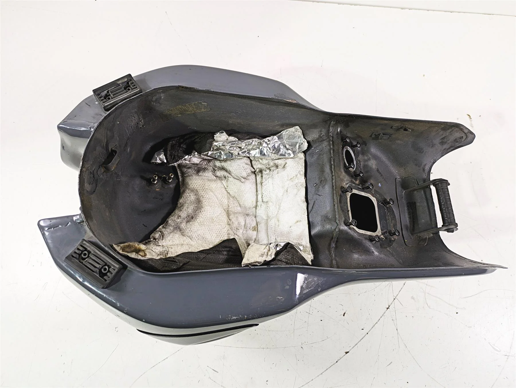 2017 Ducati Monster 1200 S Fuel Gas Petrol Tank Gray DENTED 58612501EJ - Image 11