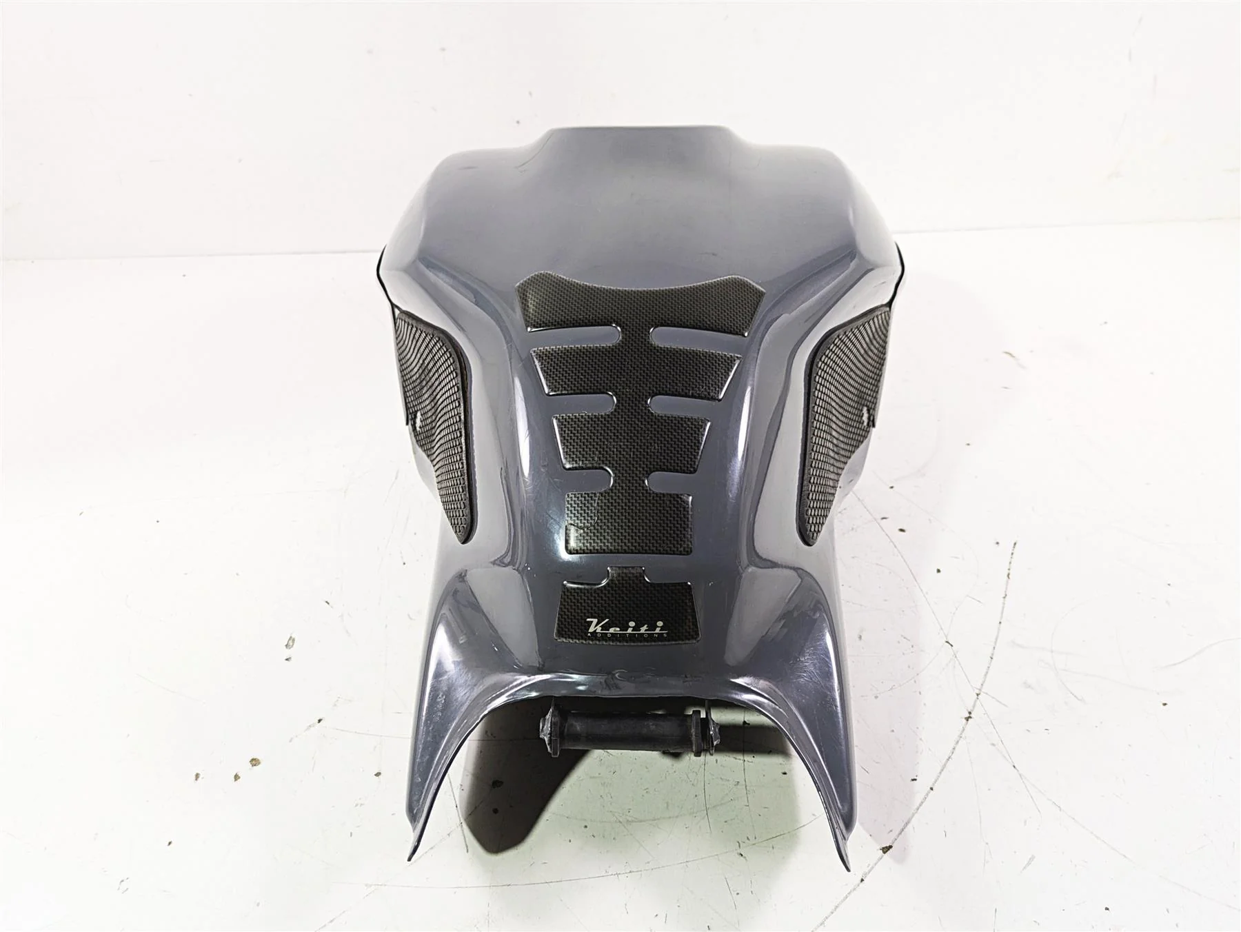 2017 Ducati Monster 1200 S Fuel Gas Petrol Tank Gray DENTED 58612501EJ - Image 2