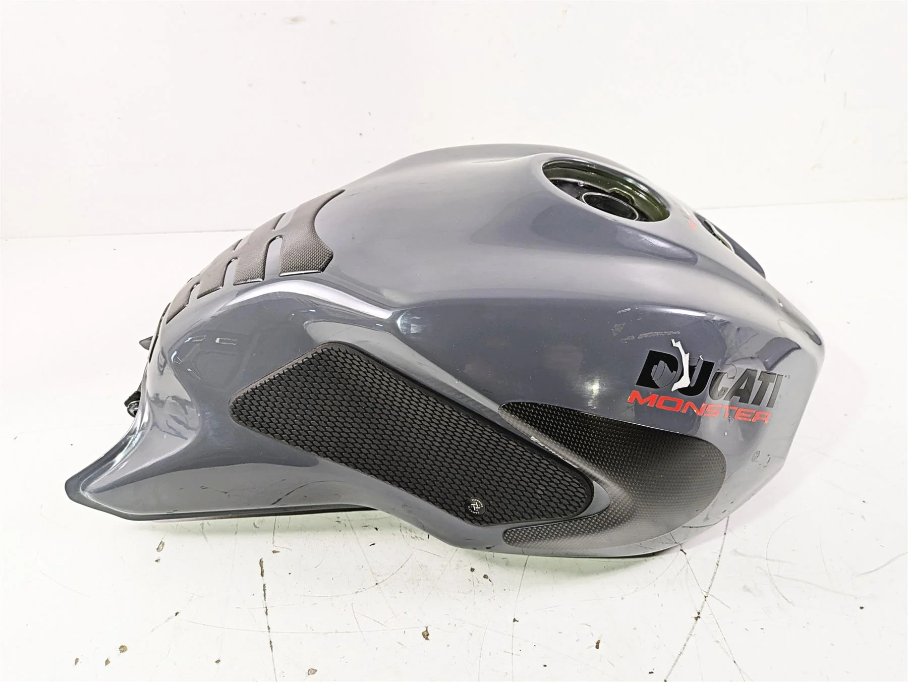 2017 Ducati Monster 1200 S Fuel Gas Petrol Tank Gray DENTED 58612501EJ - Image 3