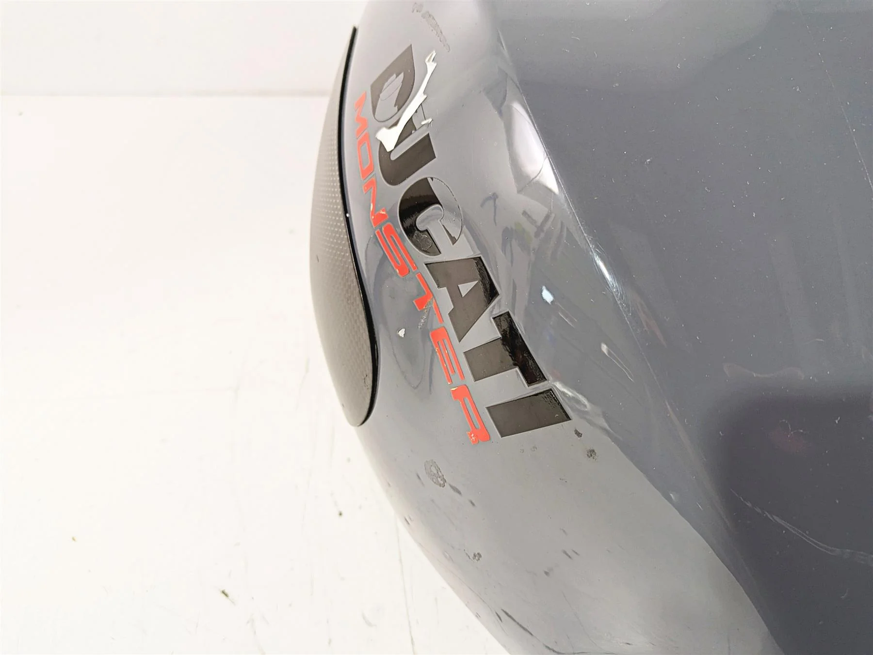 2017 Ducati Monster 1200 S Fuel Gas Petrol Tank Gray DENTED 58612501EJ - Image 5
