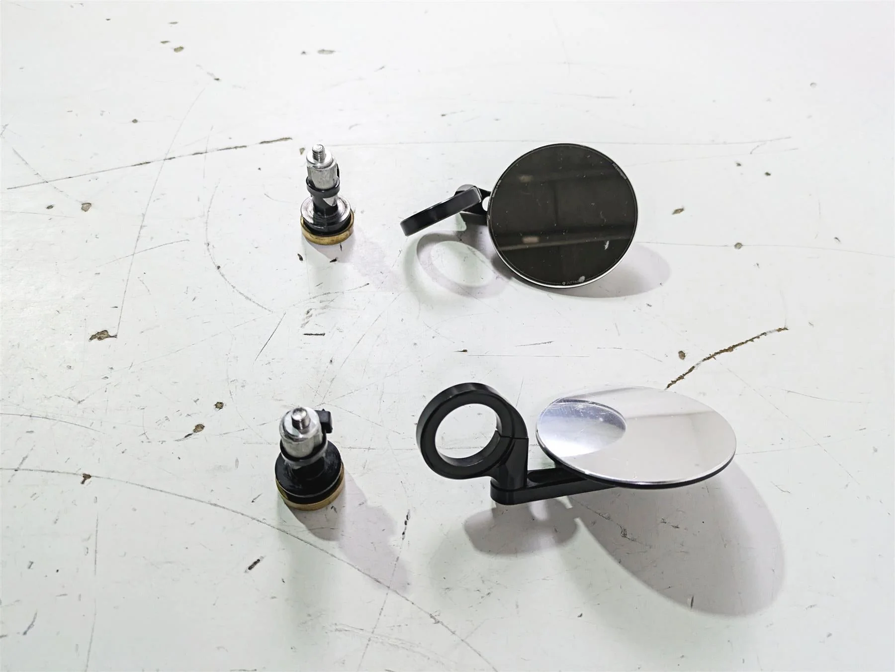 2017 Ducati Monster 1200 S Motogadged End Bar Round Mirror Set 68450 - Image 7