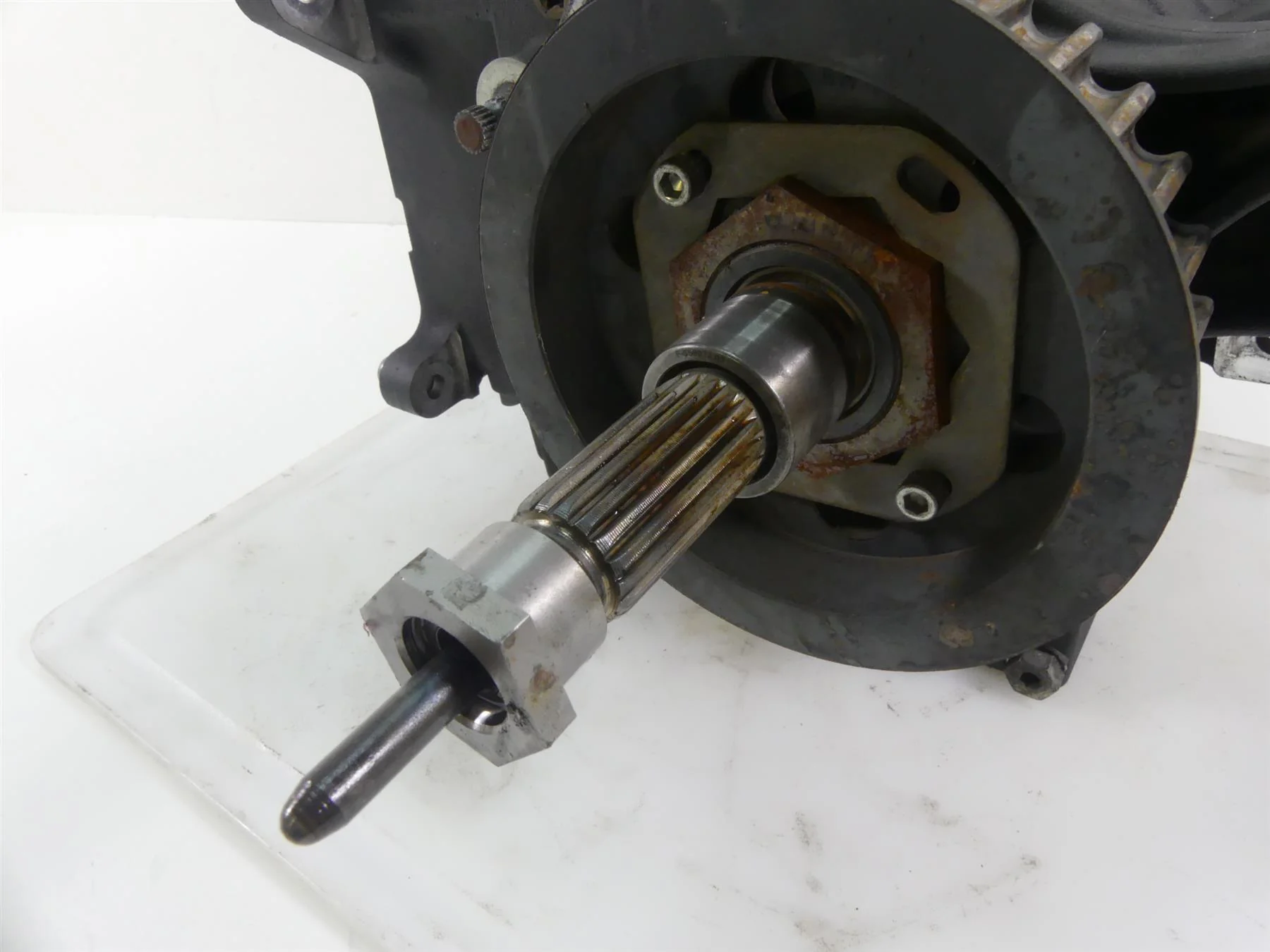 2017 Harley Dyna FXDB Street Bob 6 Speed Gear Box Transmission 21K 33083-10 - Image 8
