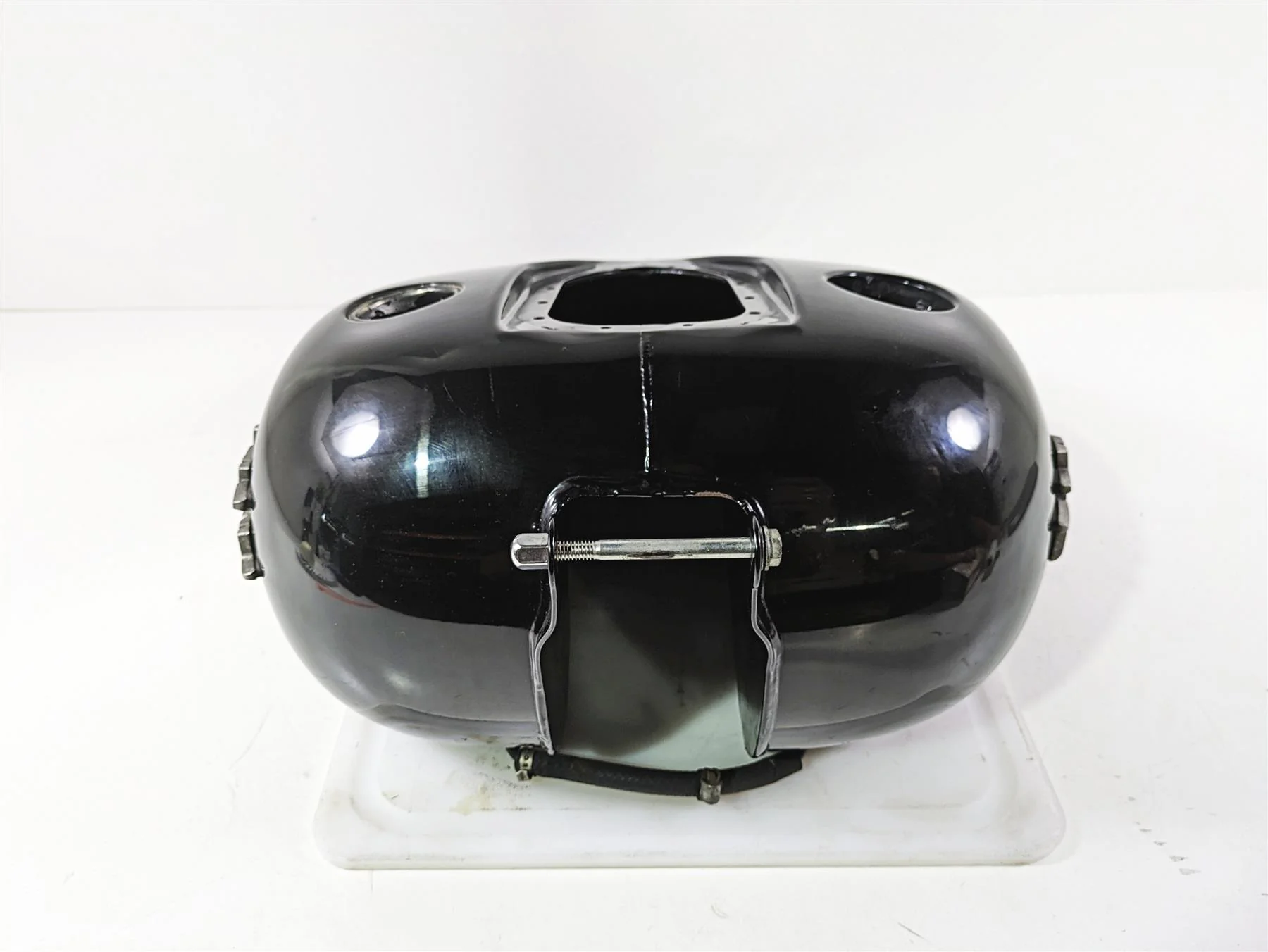 2017 Harley Dyna FXDB Street Bob Fuel Gas Tank Vivid Black - NO DENTS 61000707 - Image 2