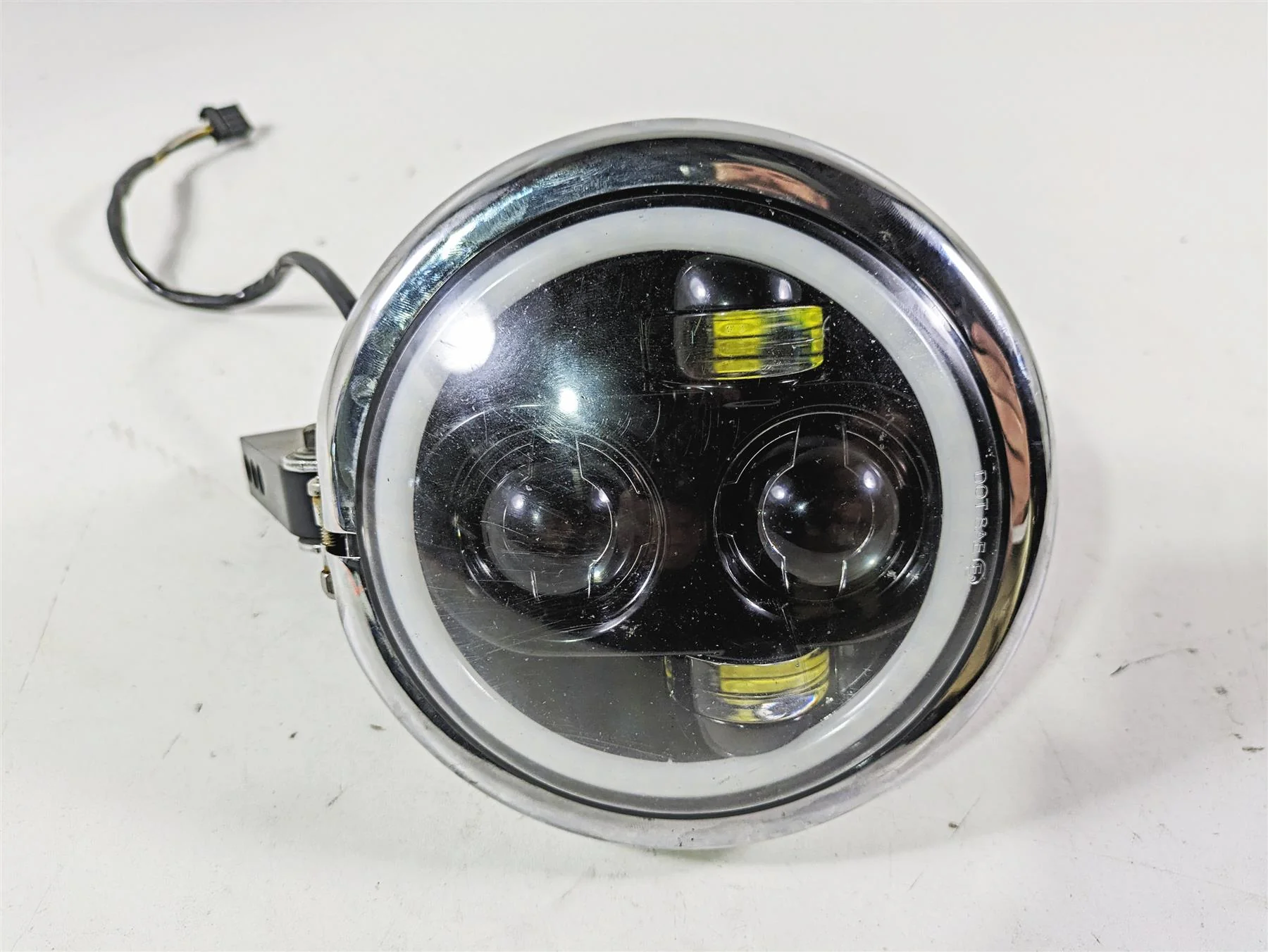 2017 Harley Dyna FXDB Street Bob Headlight Led Bulb Riser Bracket 68297-05A - Image 5