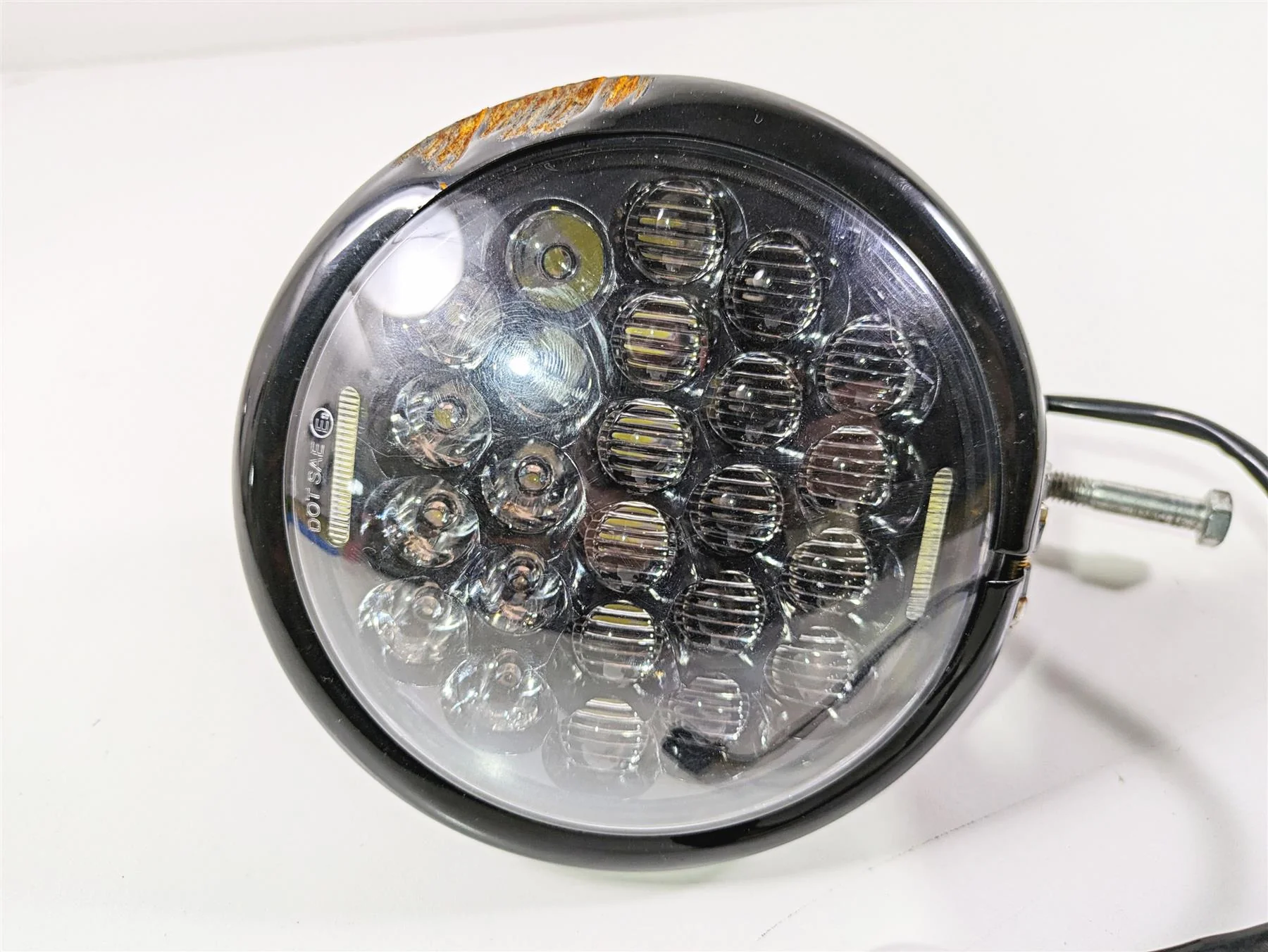 2017 Harley Dyna FXDB Street Bob Led Headlight + Bucket & Bracket 68297-05A - Image 7