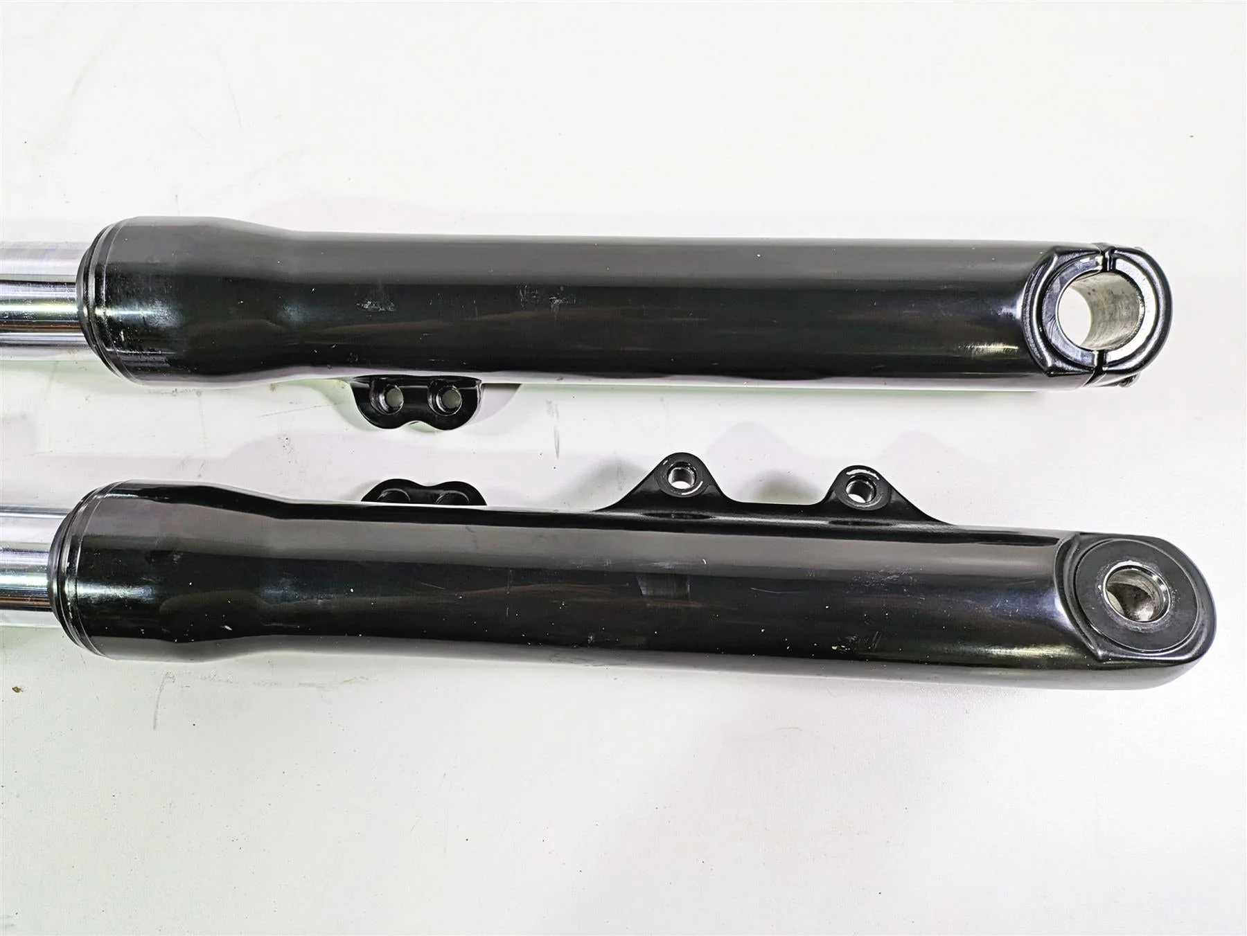 2017 Harley Dyna FXDB Street Bob Straight 49mm Front Fork Leg Set 45400034 - Image 10