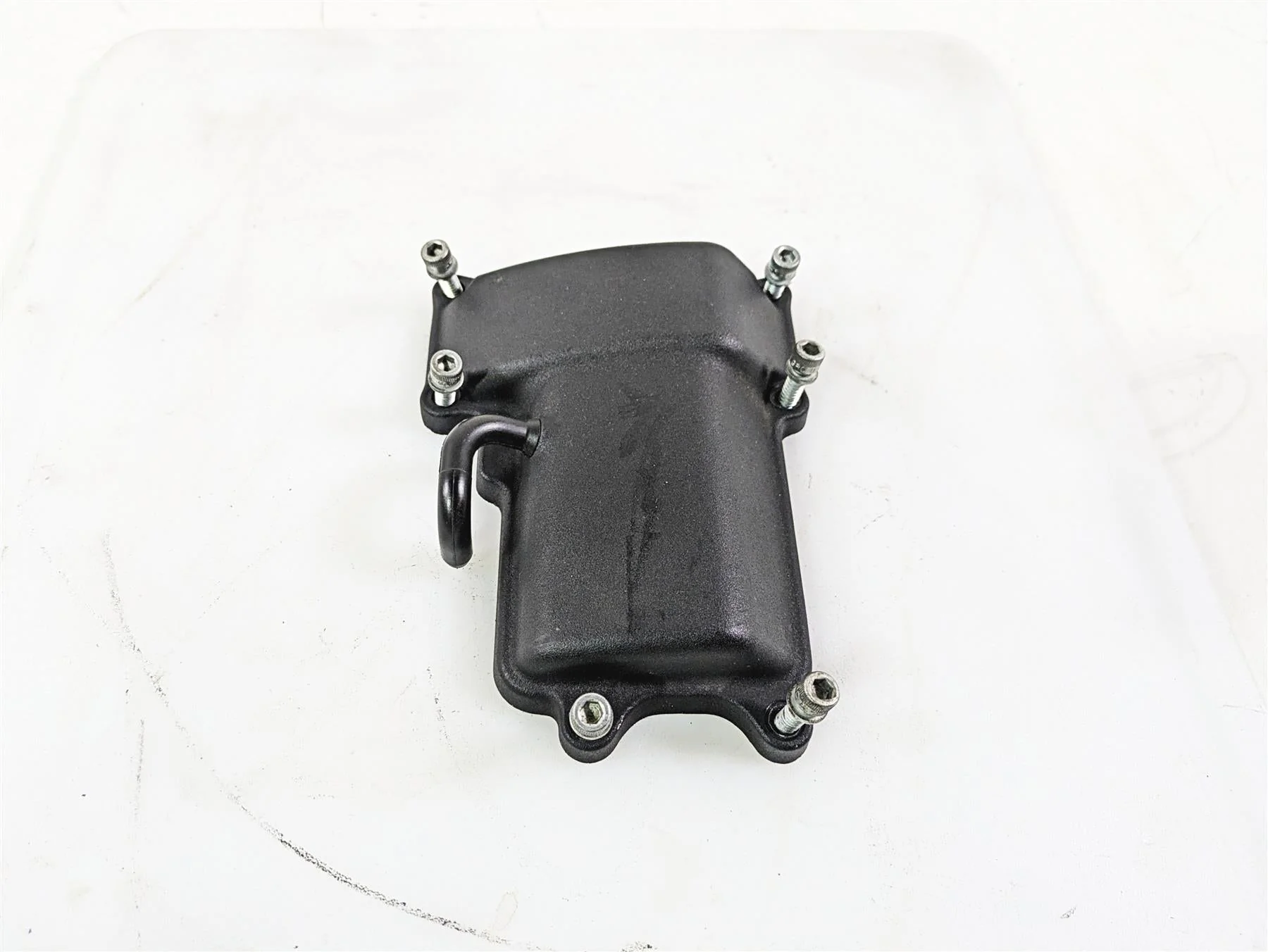2017 Harley Dyna FXDB Street Bob Upper Wrinkle Black Transmission Cover 34471-06A - Image 4
