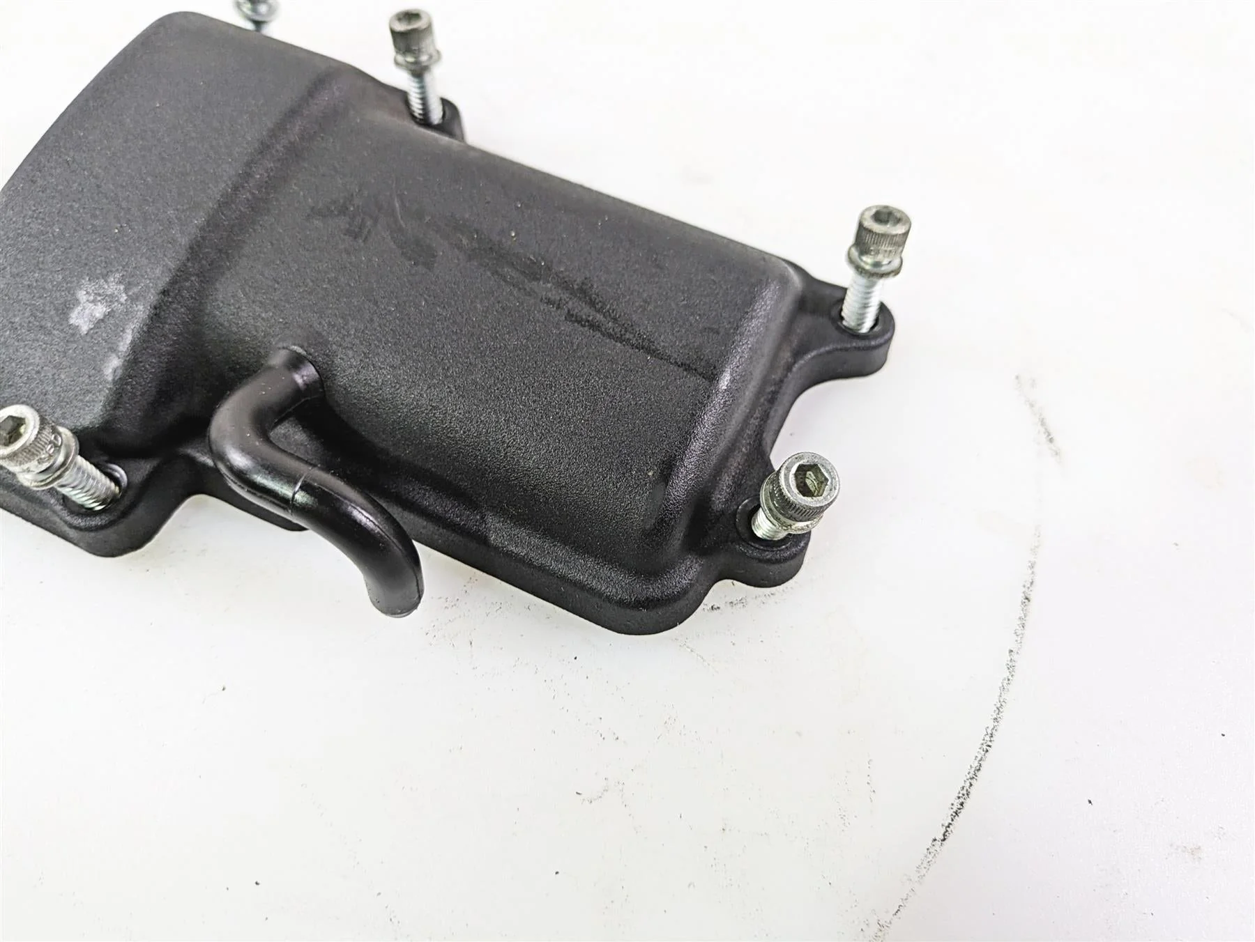 2017 Harley Dyna FXDB Street Bob Upper Wrinkle Black Transmission Cover 34471-06A - Image 8