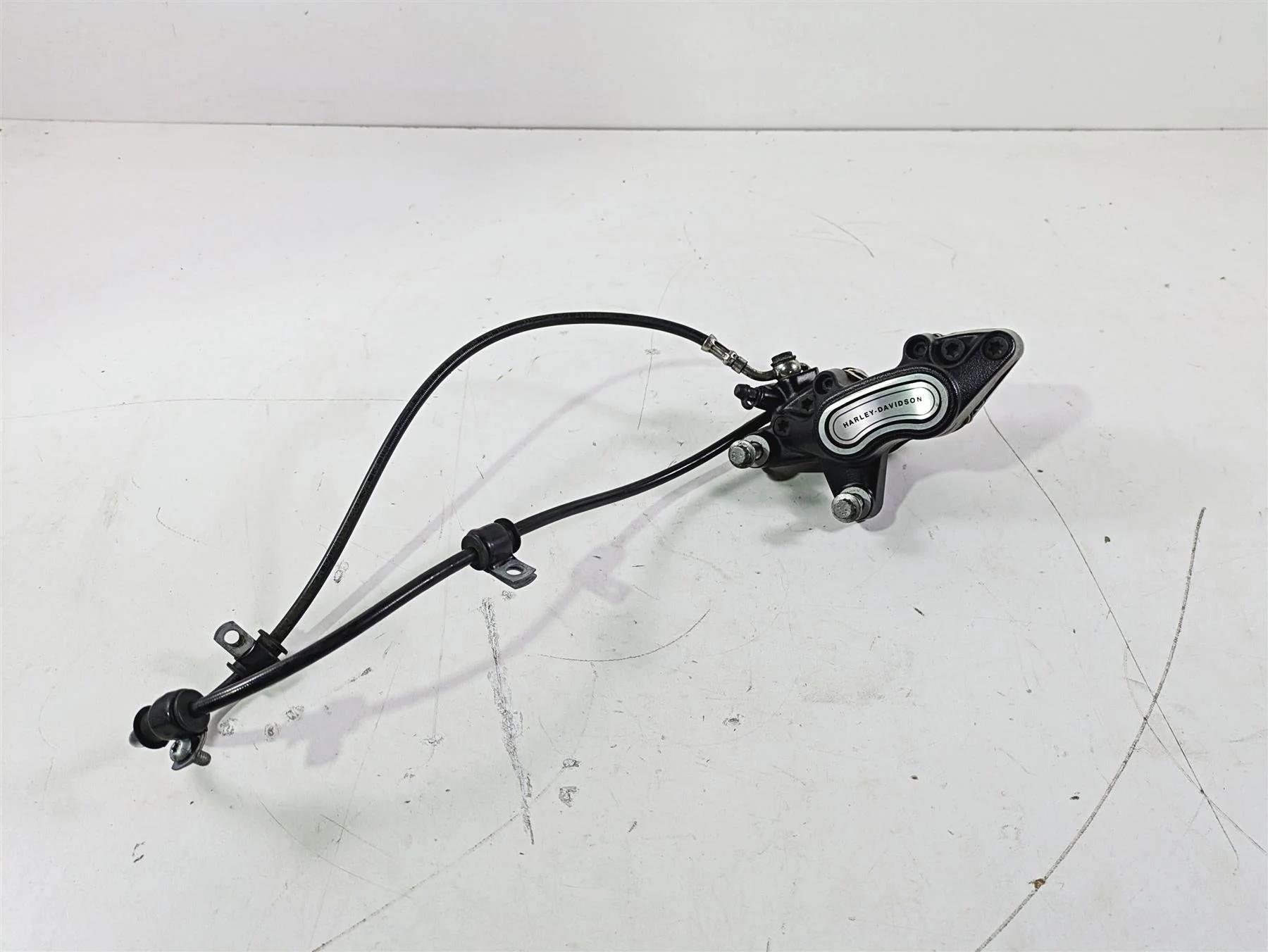 2017 Harley FLS Softail Slim Front Brake Caliper + Line Hose 41300095