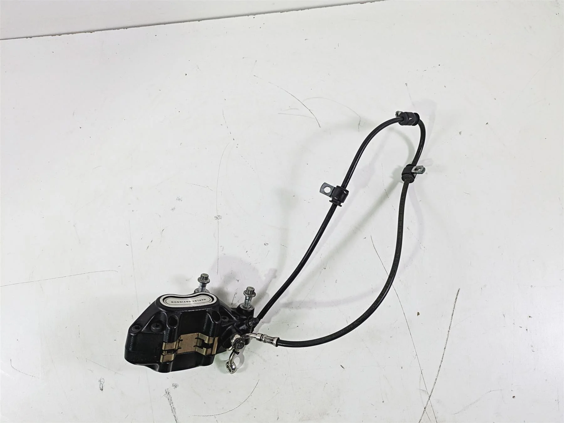 2017 Harley FLS Softail Slim Front Brake Caliper + Line Hose 41300095 - Image 4