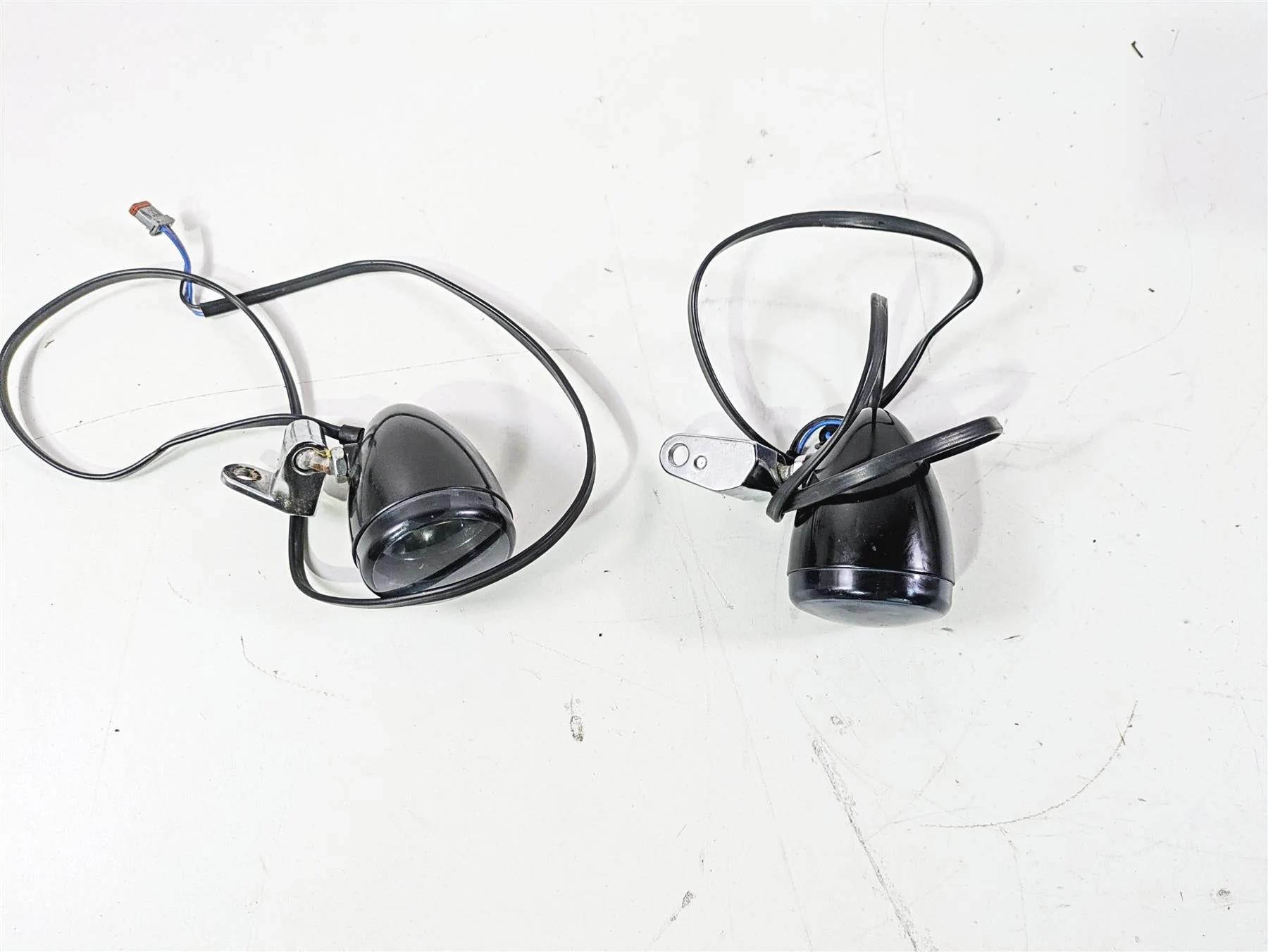 2017 Harley FLS Softail Slim Front Smoked Blinker Turn Signal Set -Read 67800523