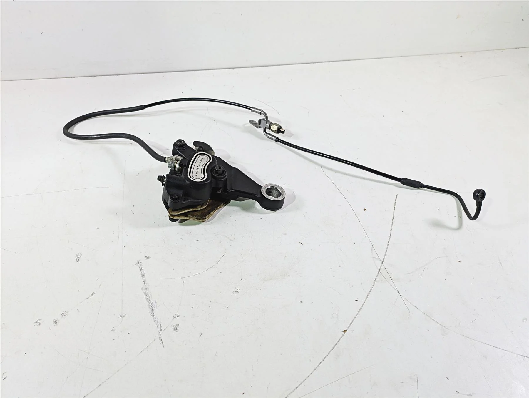 2017 Harley FLS Softail Slim Rear Brake Caliper 25mm + Mount & Line  41300097 - Image 4