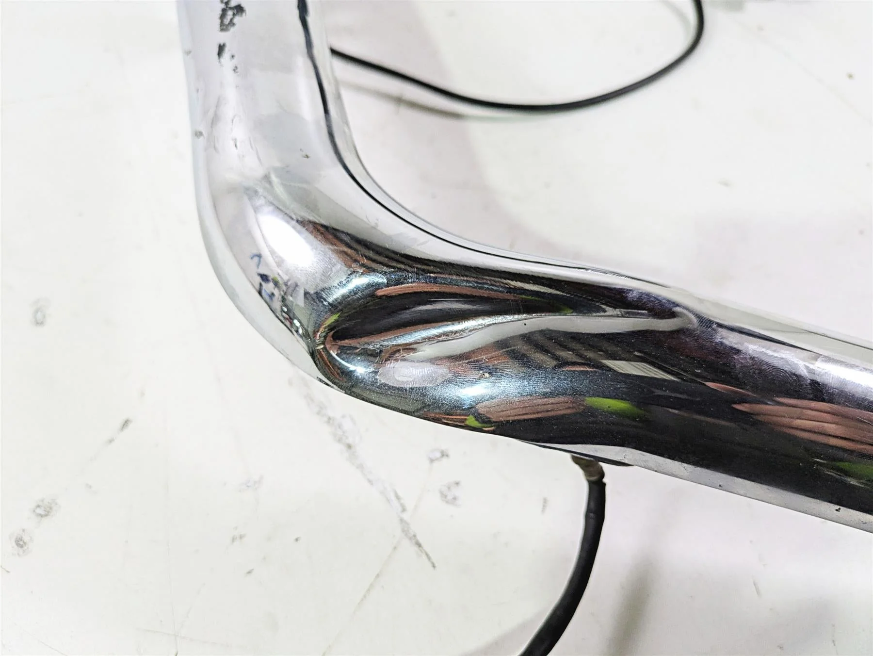 2017 Harley FLS Softail Slim Stock Header Manifold Heat Shield Set Read 65600196 - Image 2