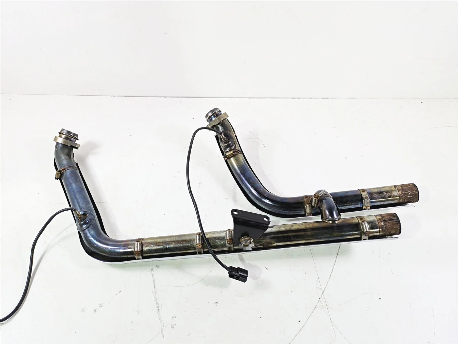 2017 Harley FLS Softail Slim Stock Header Manifold Heat Shield Set Read 65600196 - Image 6