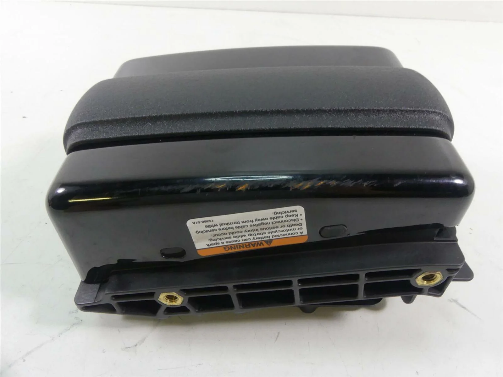 2017 Harley FXDLS Dyna Low Rider Battery Tray Stay Bracket + Cover 70379-06B - Image 4