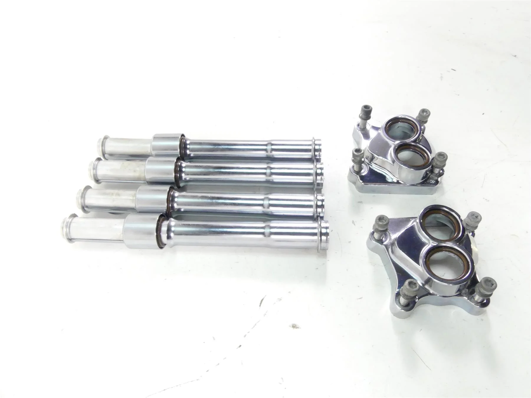2017 Harley Softail FXSB Breakout Push Rod Lifter Chrome Cover Set 17965-99 - Image 2
