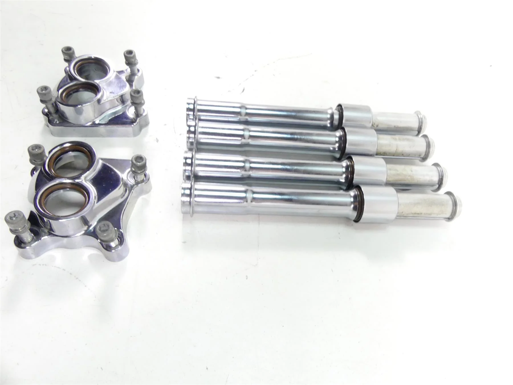 2017 Harley Softail FXSB Breakout Push Rod Lifter Chrome Cover Set 17965-99 - Image 3
