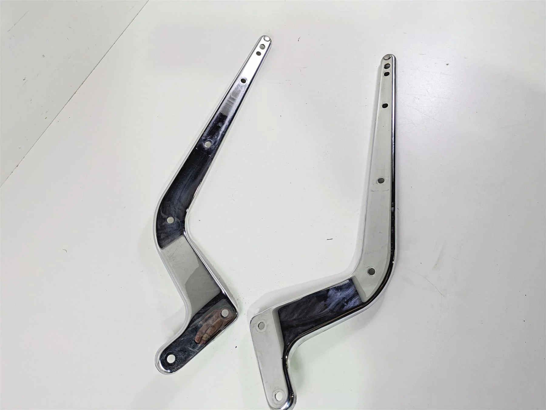 2017 Harley Softail Heritage Classic FLSTC Rear Chrome Braces Struts 59954-08 - Image 2