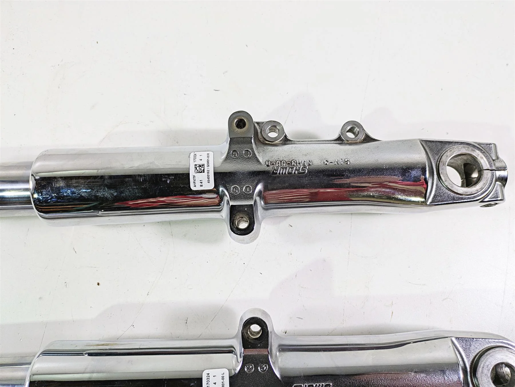 2017 Harley Touring FLHTKSE CVO E-Glide Chrome Front Forks 49Mm 45400162 - Image 4