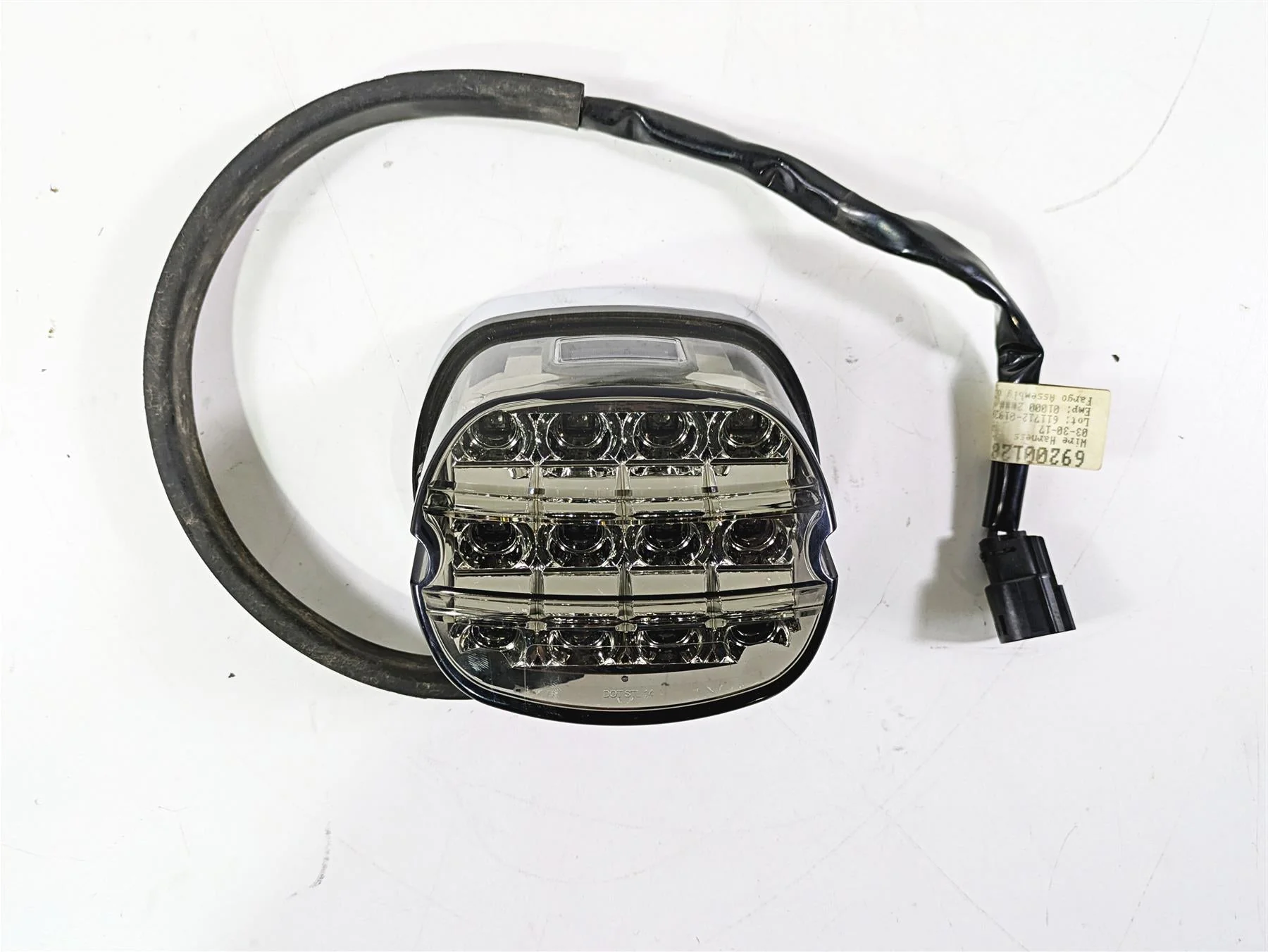 2017 Harley Touring FLHTKSE CVO E-Glide Tail Light Lamp & Wiring 67800205 - Image 6