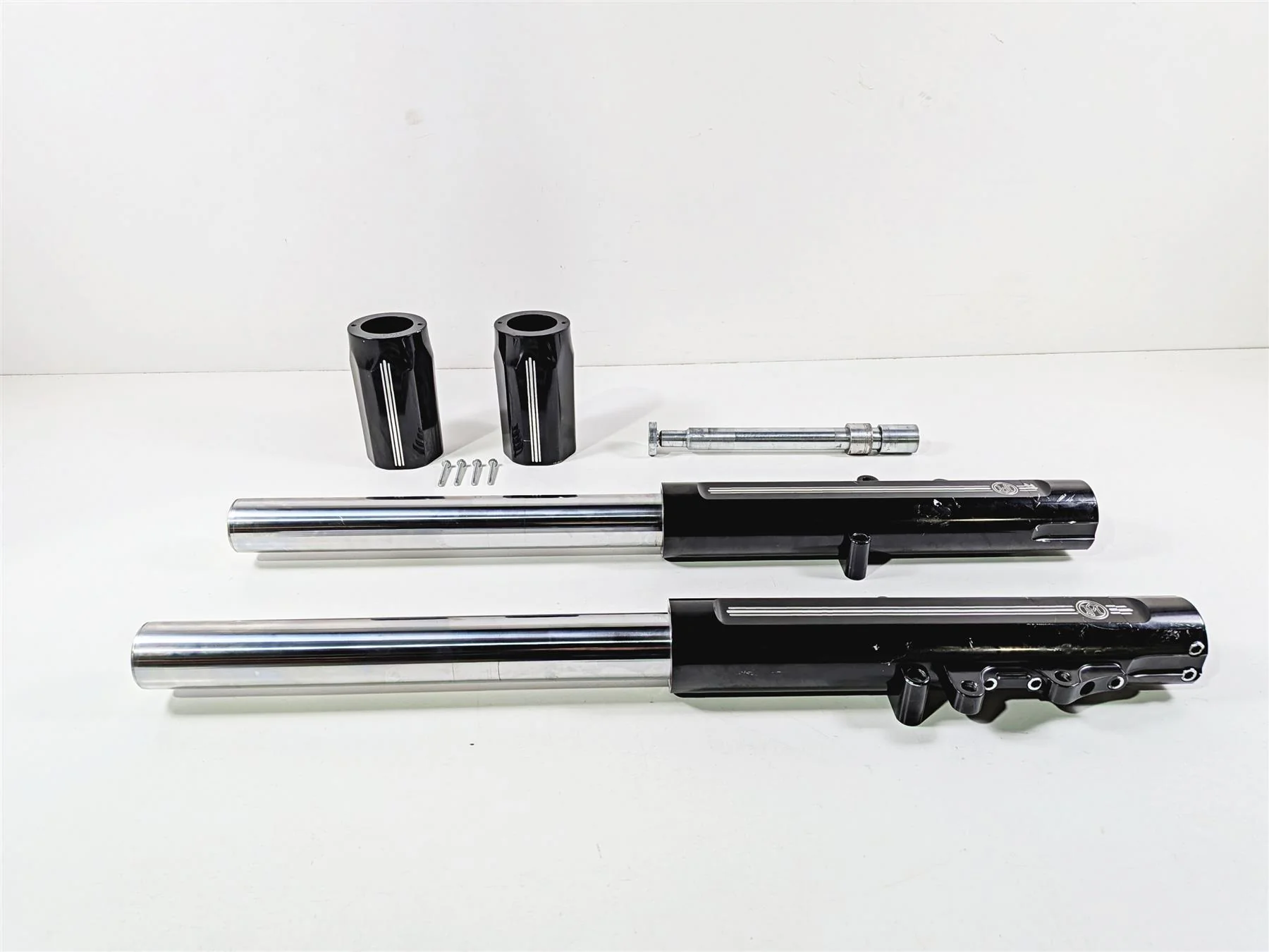2017 Harley Touring FLHXS Street Glide Performance Machine Front Fork & Cover Set - Image 2