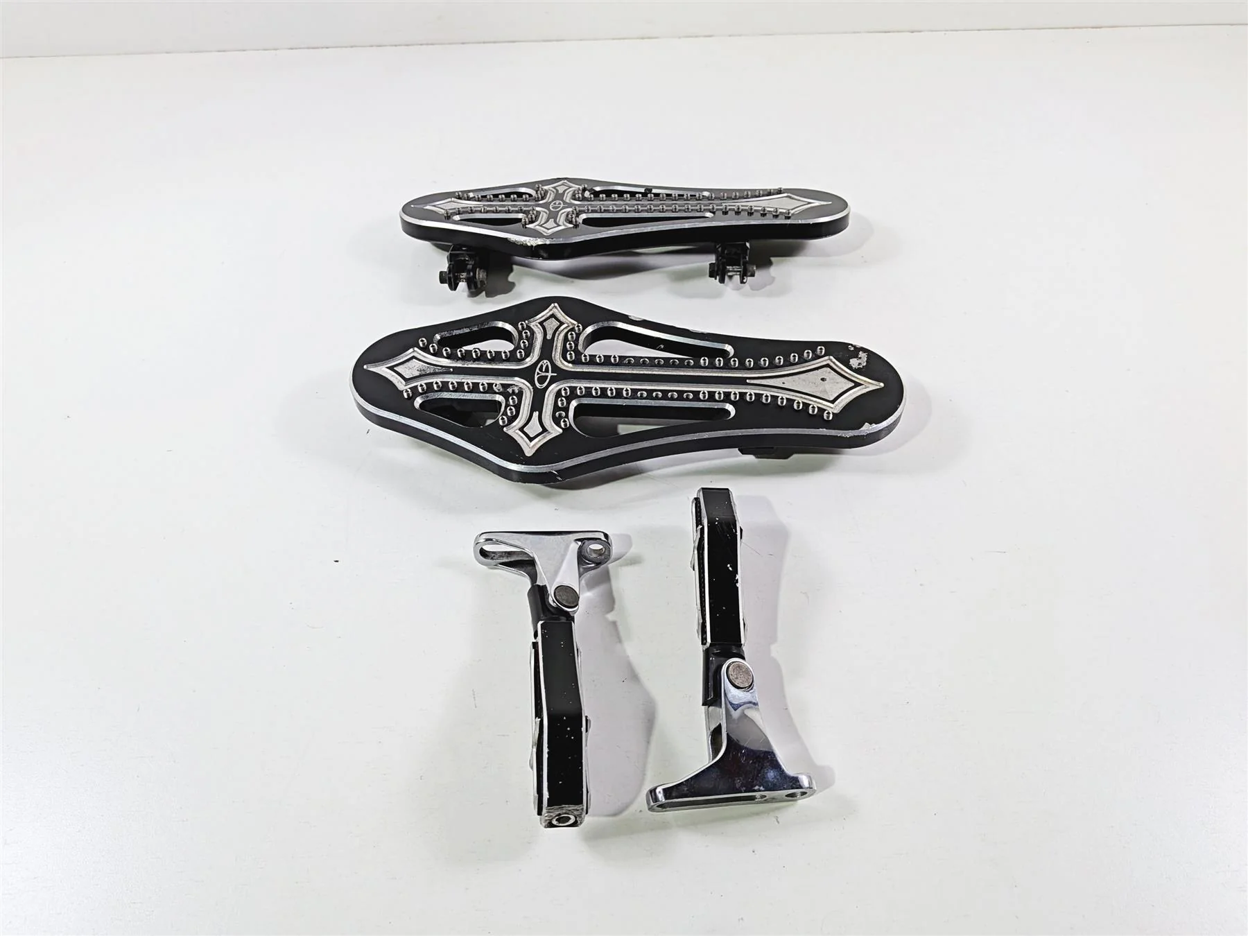 2017 Harley Touring FLHXS Street Glide Precision Billet Darkside Floor Board DRK-410-ALL-BLK - Image 3