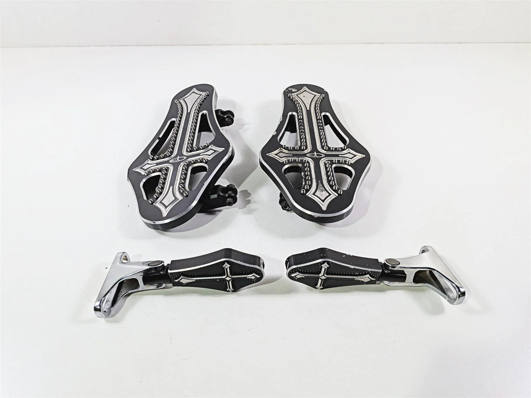 2017 Harley Touring FLHXS Street Glide Precision Billet Darkside Floor Board DRK-410-ALL-BLK - Image 4