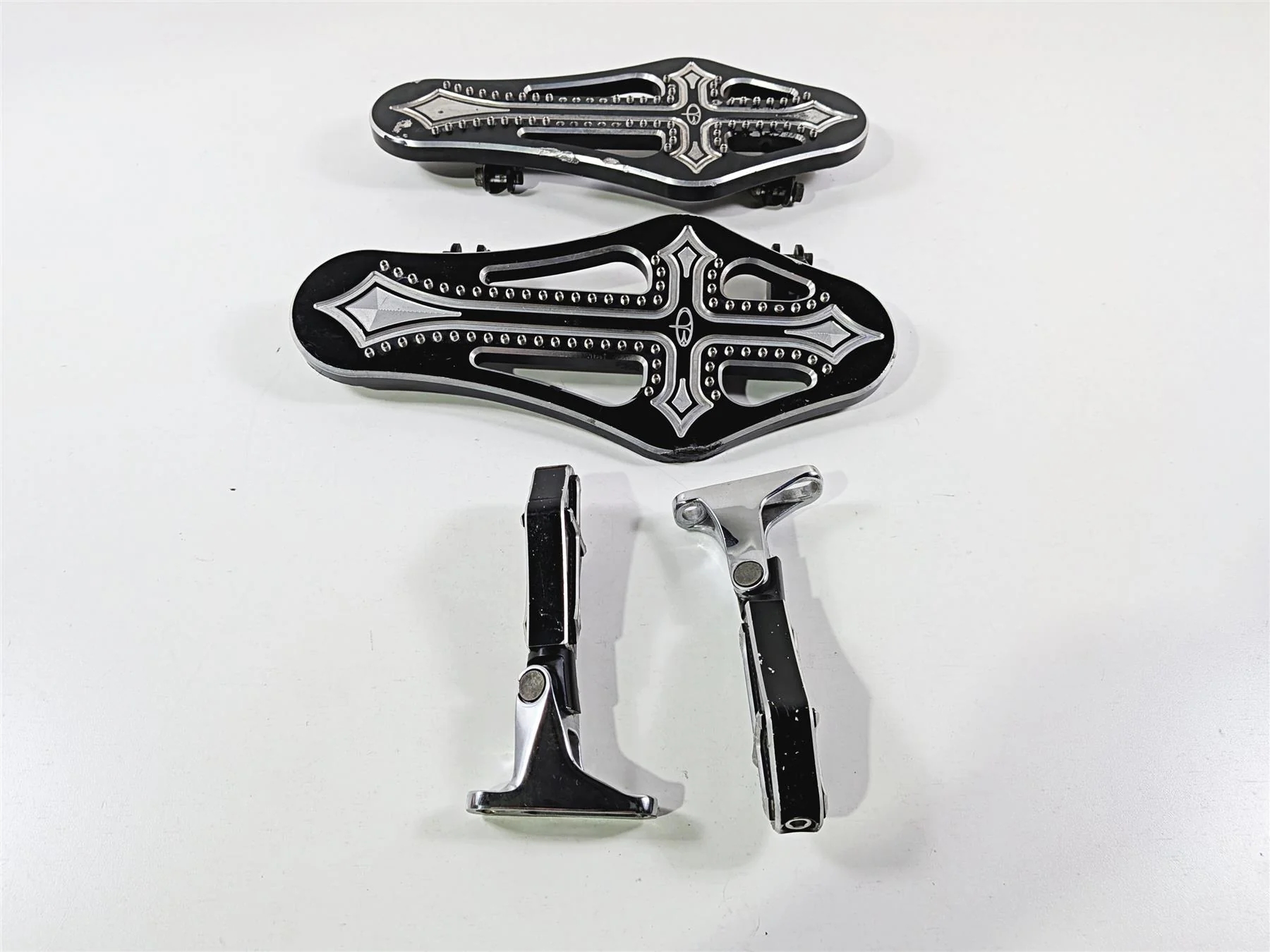 2017 Harley Touring FLHXS Street Glide Precision Billet Darkside Floor Board DRK-410-ALL-BLK - Image 5