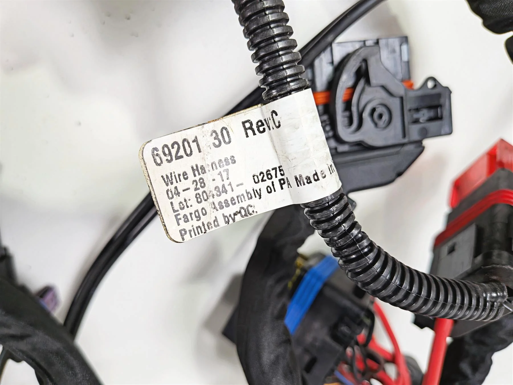 2017 Harley Touring FLHXS Street Glide Wiring Harness Loom Abs - No Cuts 69201121 - Image 7