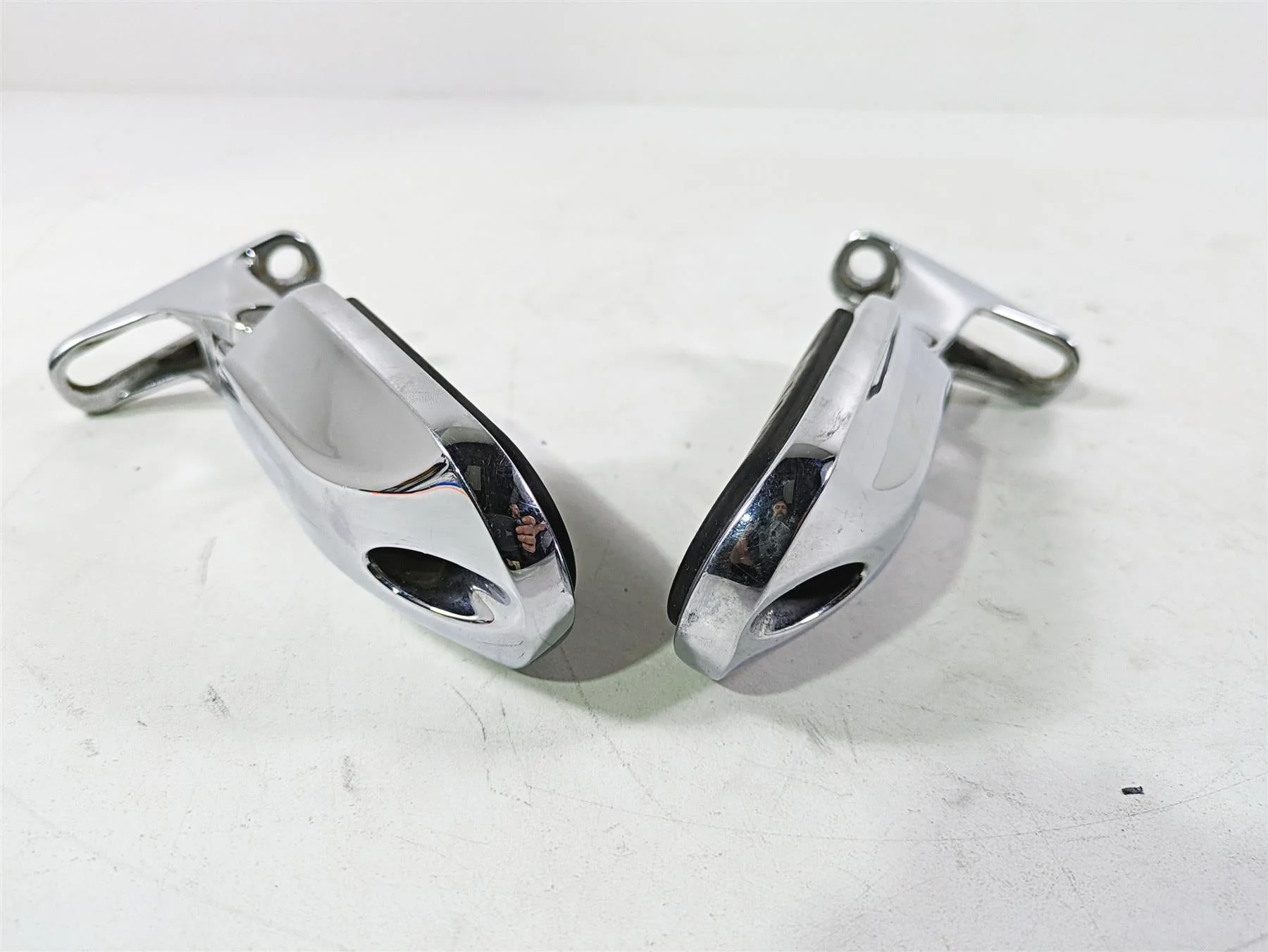 2017 Harley Touring FLTRXS Road Glide Rear Chrome Foot Peg Set 50500462A - Image 12