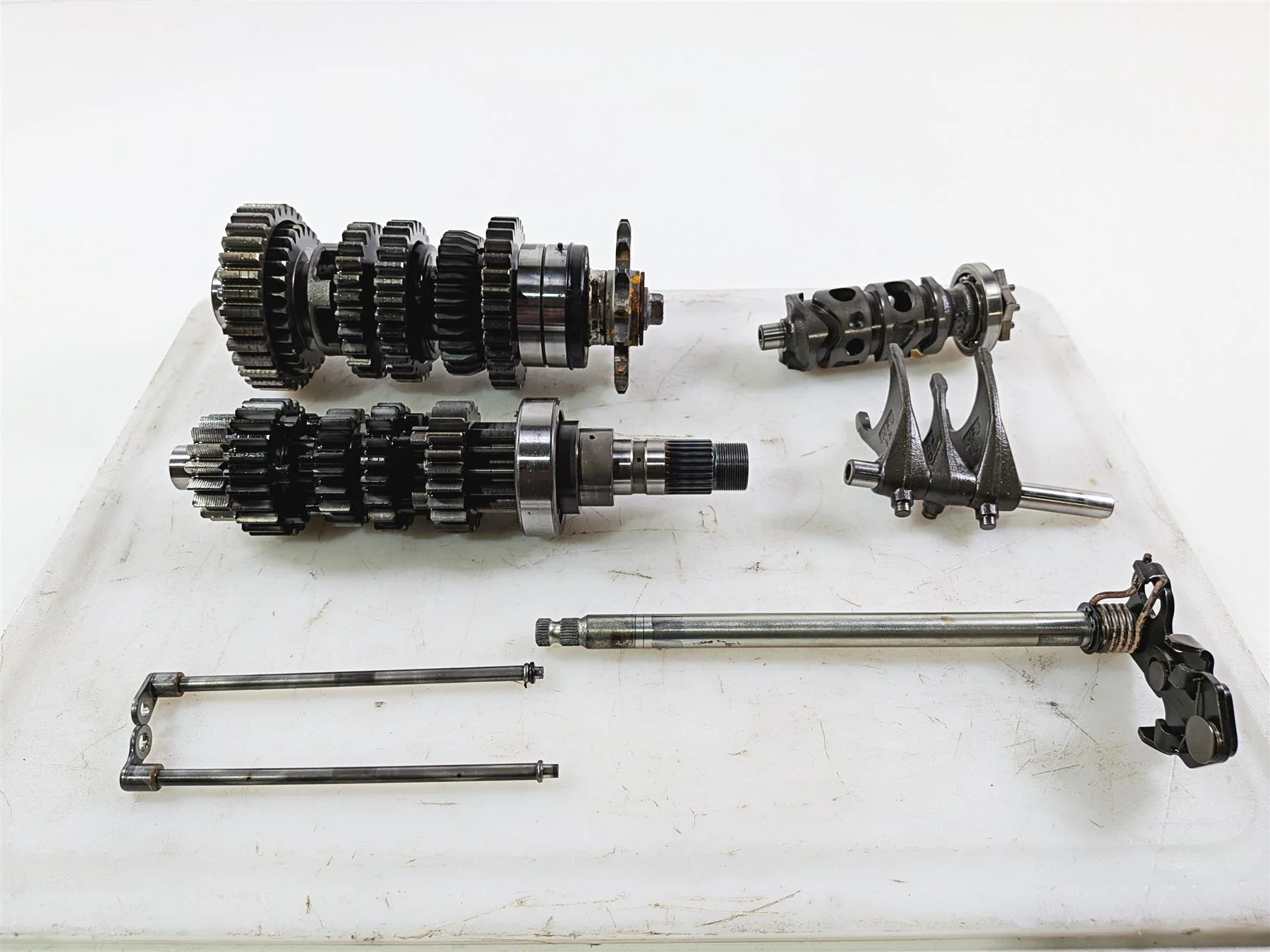2017 Honda CBR600RR PC40 Transmission Gear Shift Drum Barrel Set 23211-MFJ-D00 - Image 3