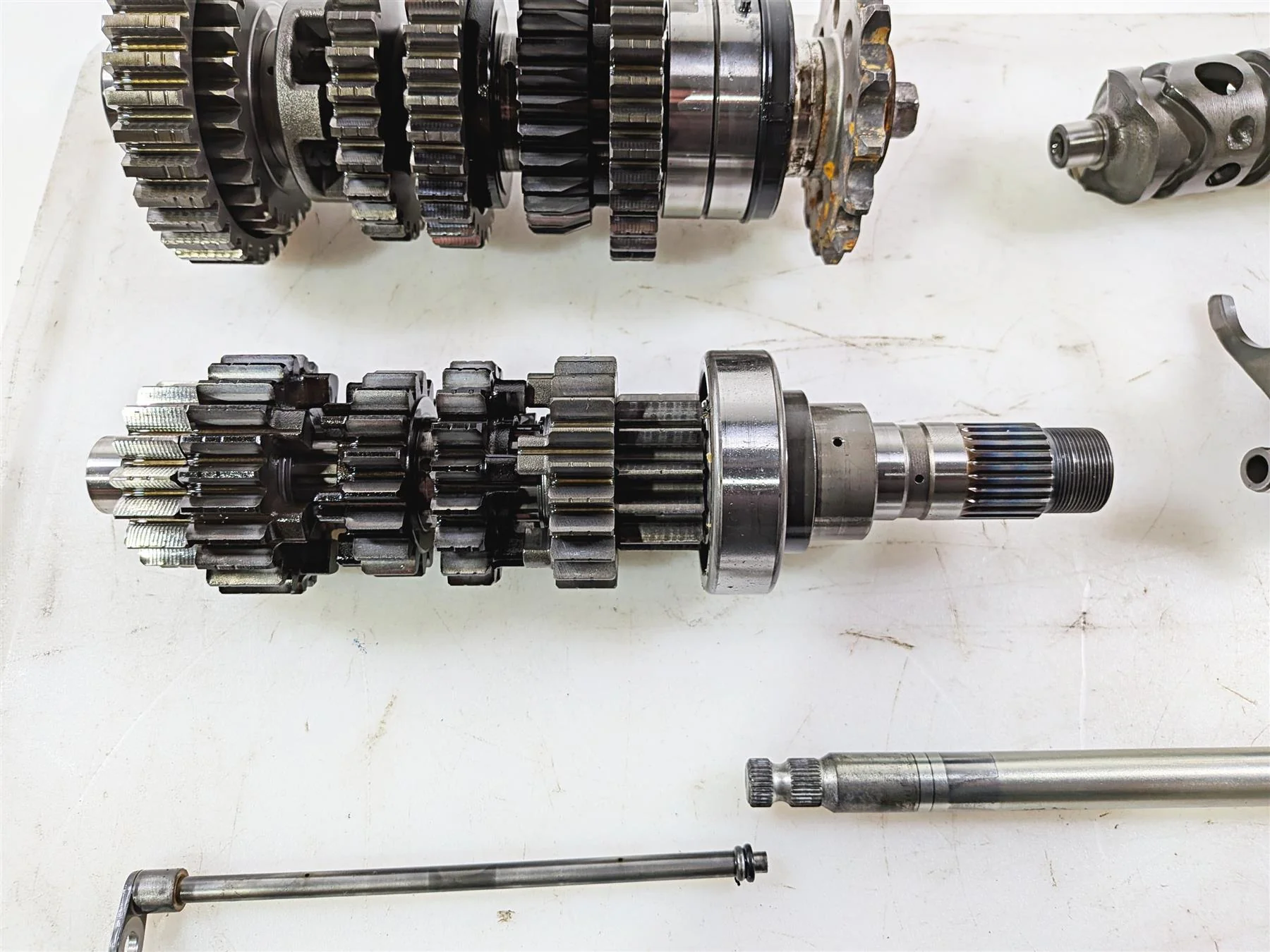 2017 Honda CBR600RR PC40 Transmission Gear Shift Drum Barrel Set 23211-MFJ-D00 - Image 5
