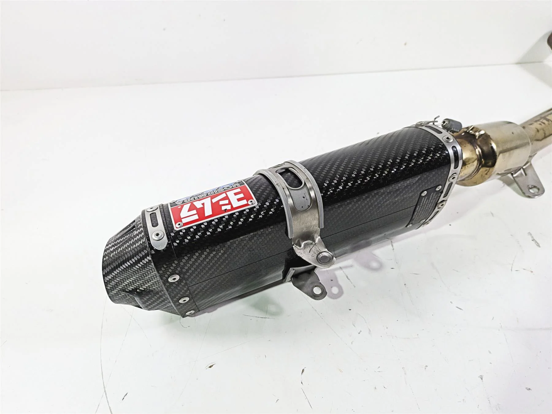 2017 Honda CBR600RR Yoshimura Carbon Fiber Exhaust Slip On & Mid Pipe RS-5 - Image 12