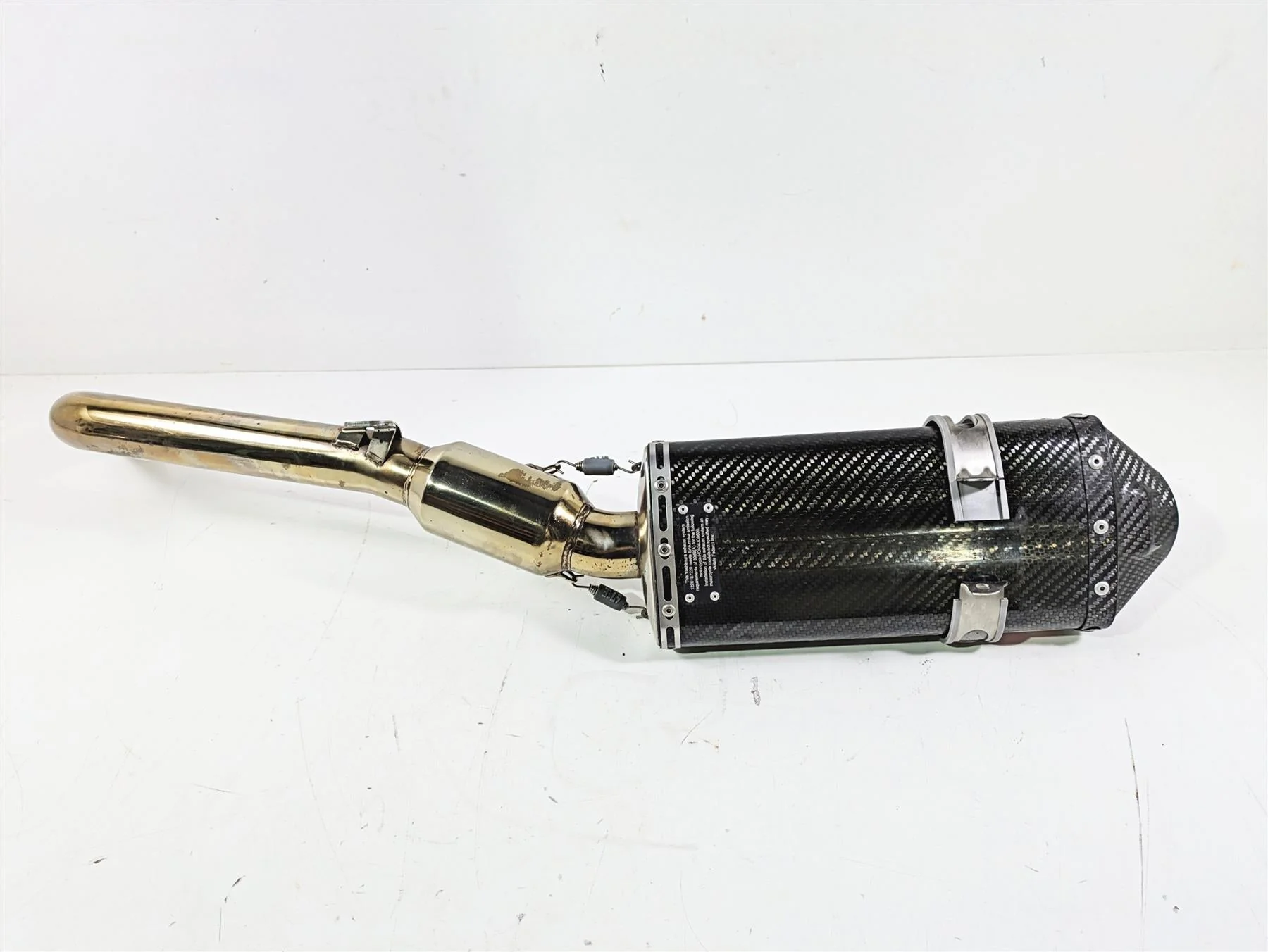 2017 Honda CBR600RR Yoshimura Carbon Fiber Exhaust Slip On & Mid Pipe RS-5 - Image 2