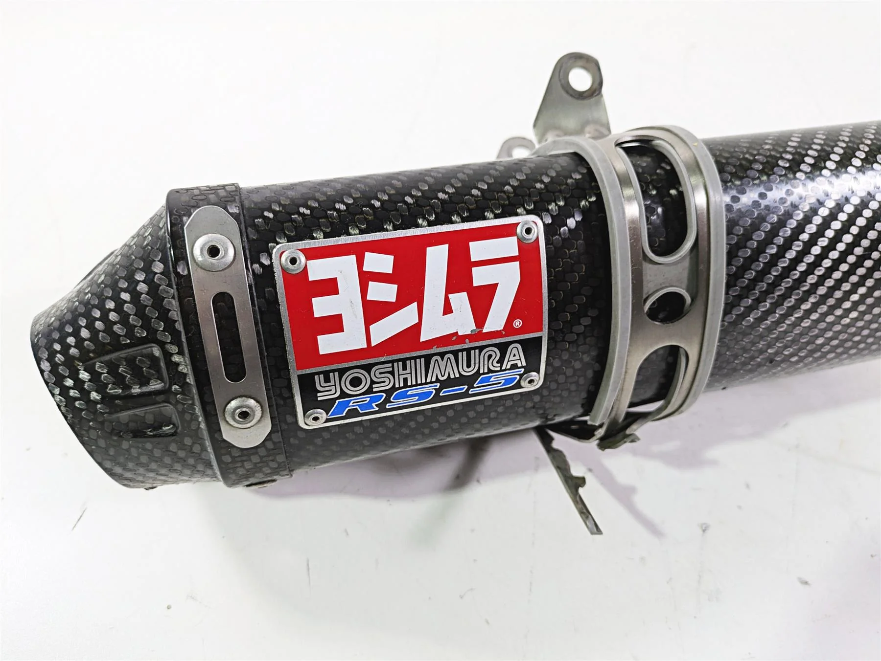 2017 Honda CBR600RR Yoshimura Carbon Fiber Exhaust Slip On & Mid Pipe RS-5 - Image 6