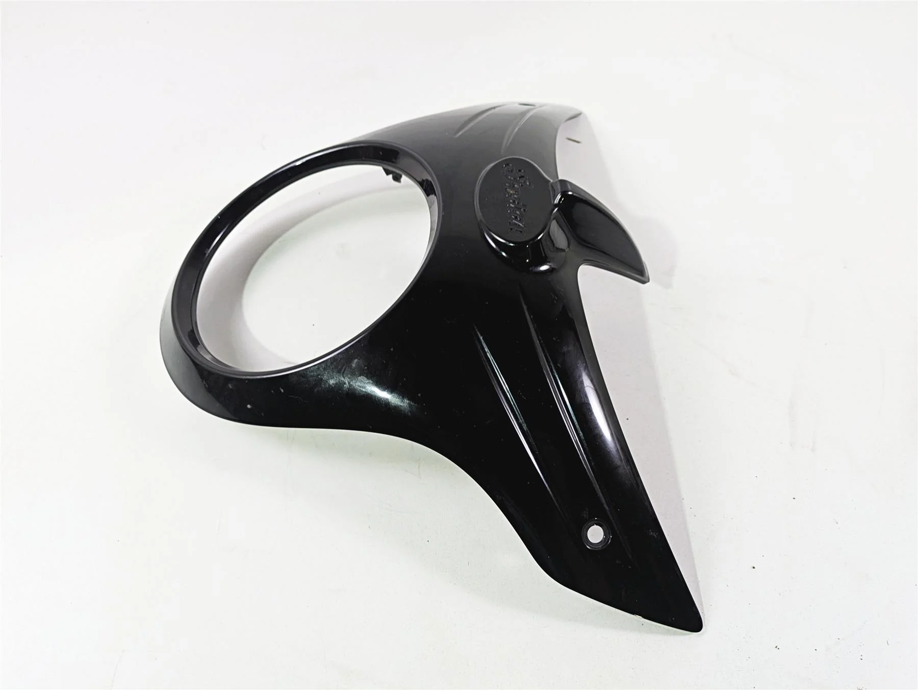 2017 Indian Chieftain Limited Black Headlight Cover Bezel Fairing 5439889 - Image 2