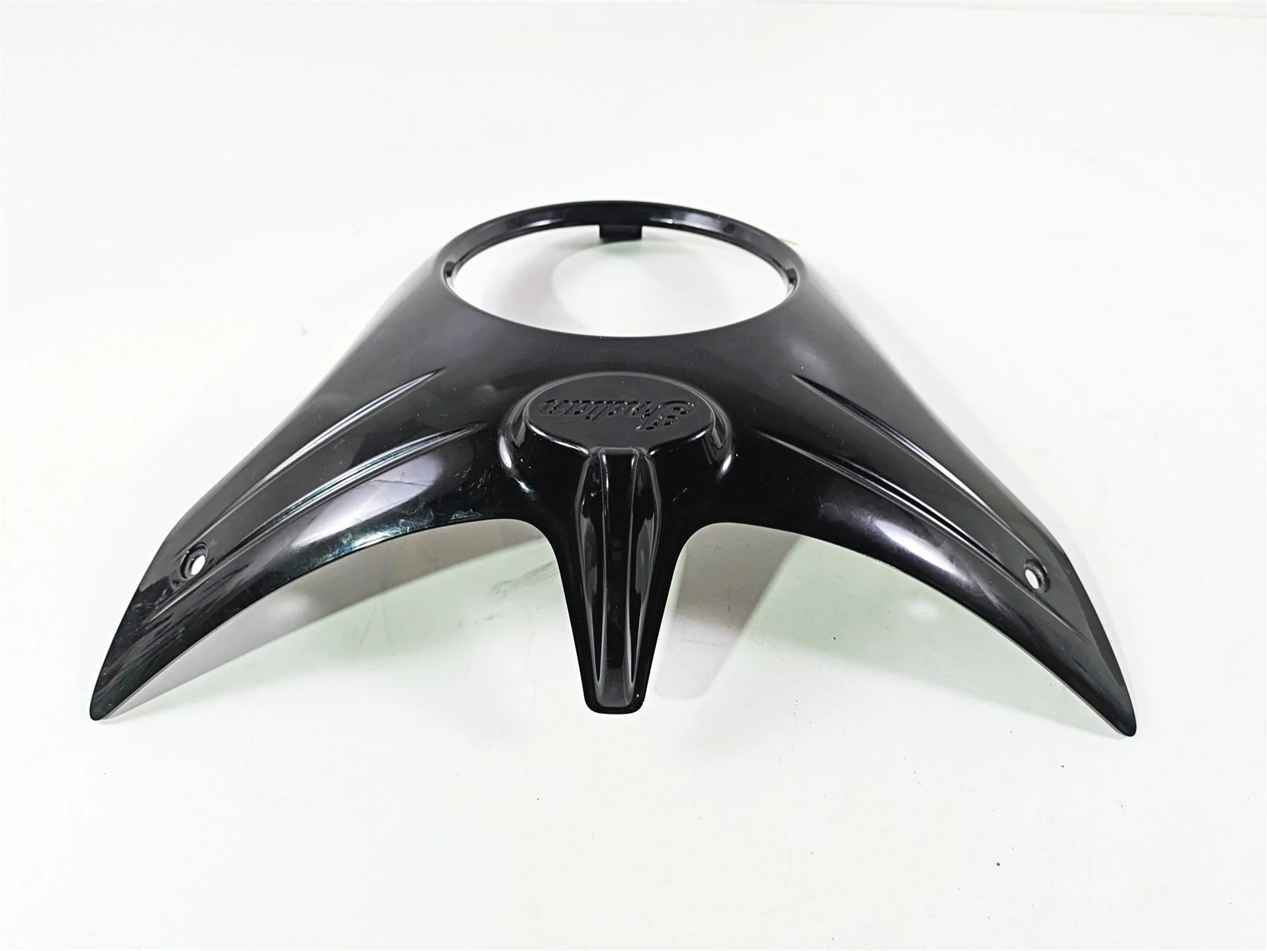 2017 Indian Chieftain Limited Black Headlight Cover Bezel Fairing 5439889 - Image 3