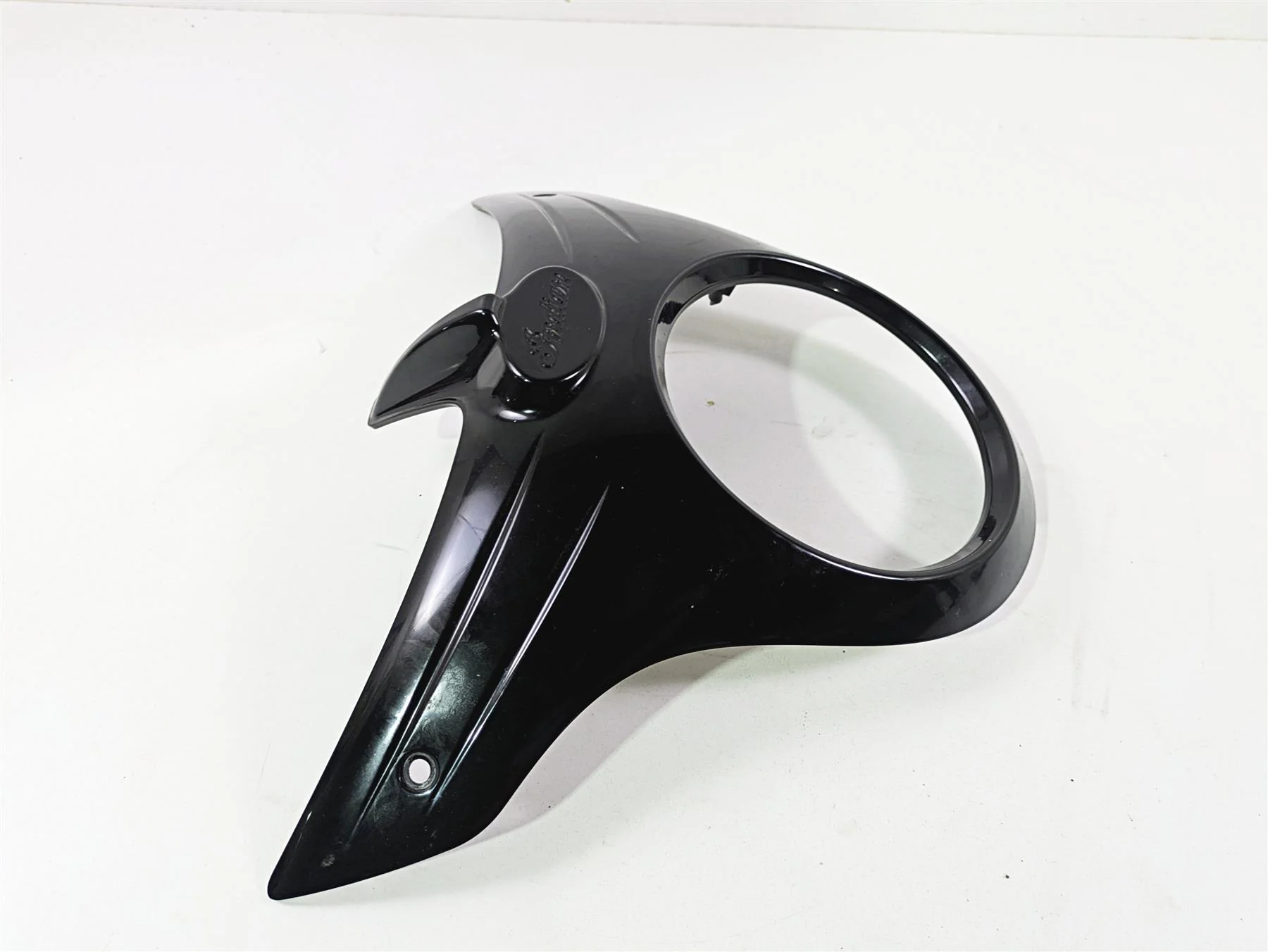 2017 Indian Chieftain Limited Black Headlight Cover Bezel Fairing 5439889 - Image 4