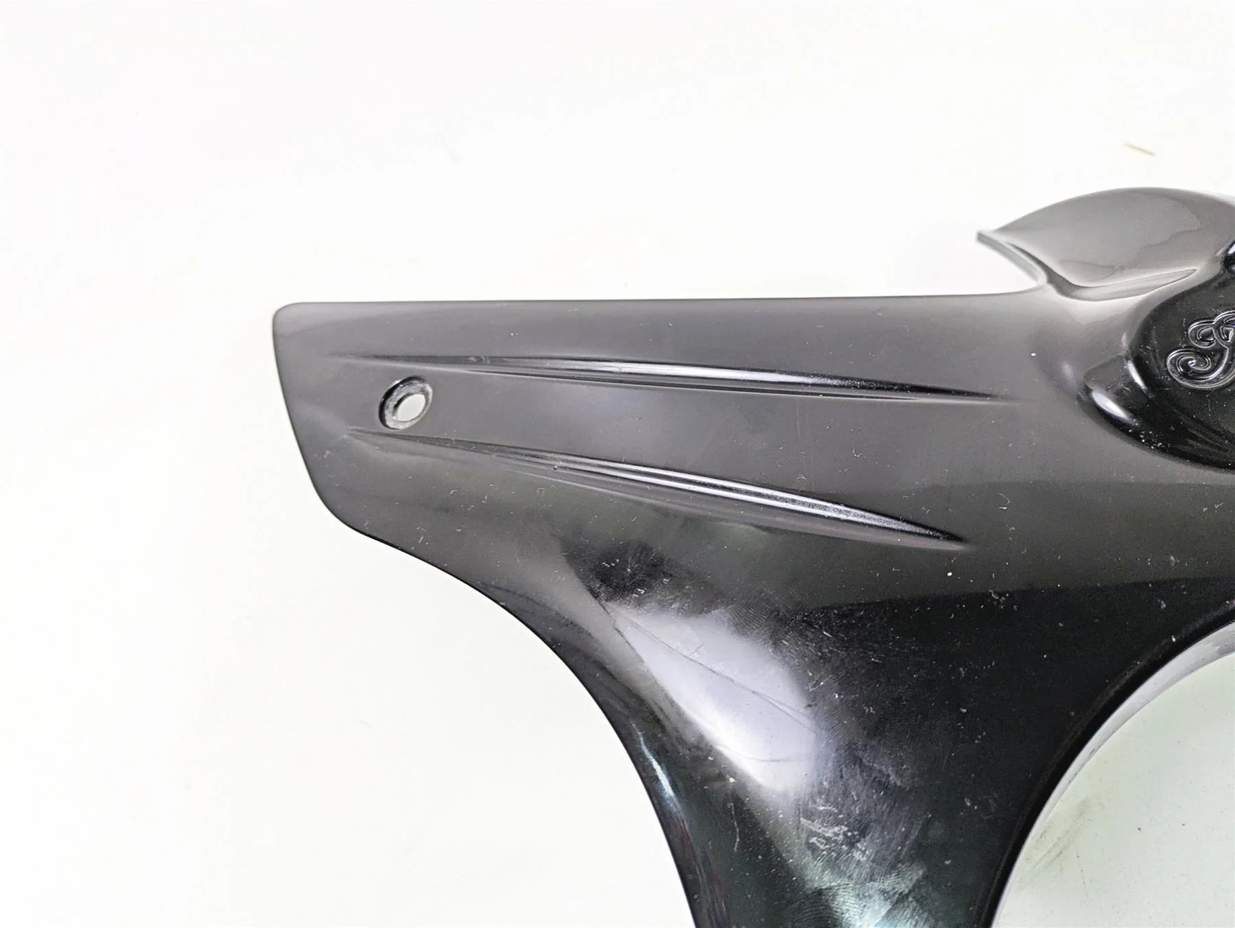 2017 Indian Chieftain Limited Black Headlight Cover Bezel Fairing 5439889 - Image 7