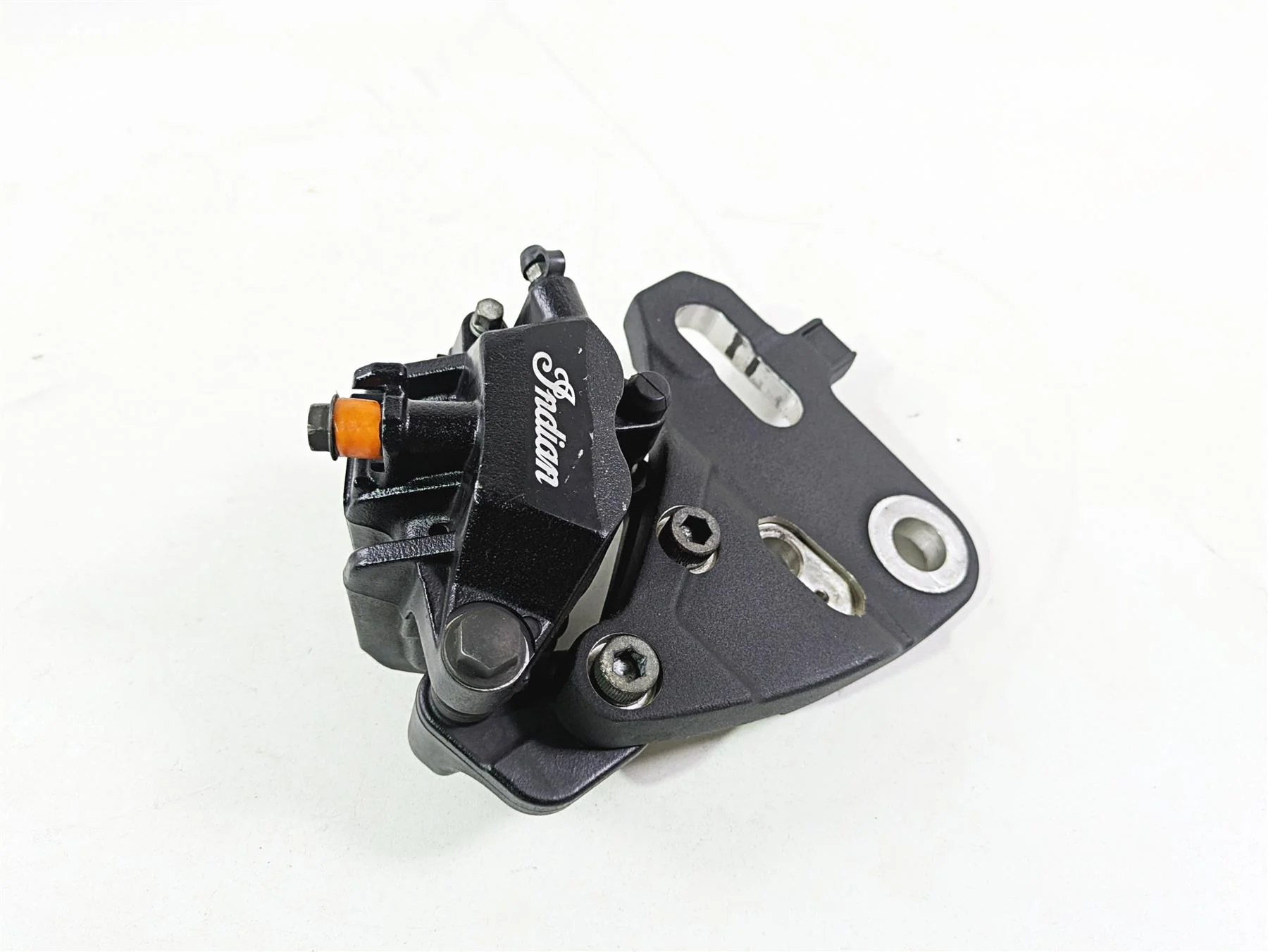 2017 Indian Chieftain Limited Rear Brake Caliper & Bracket 1912006 - Image 2