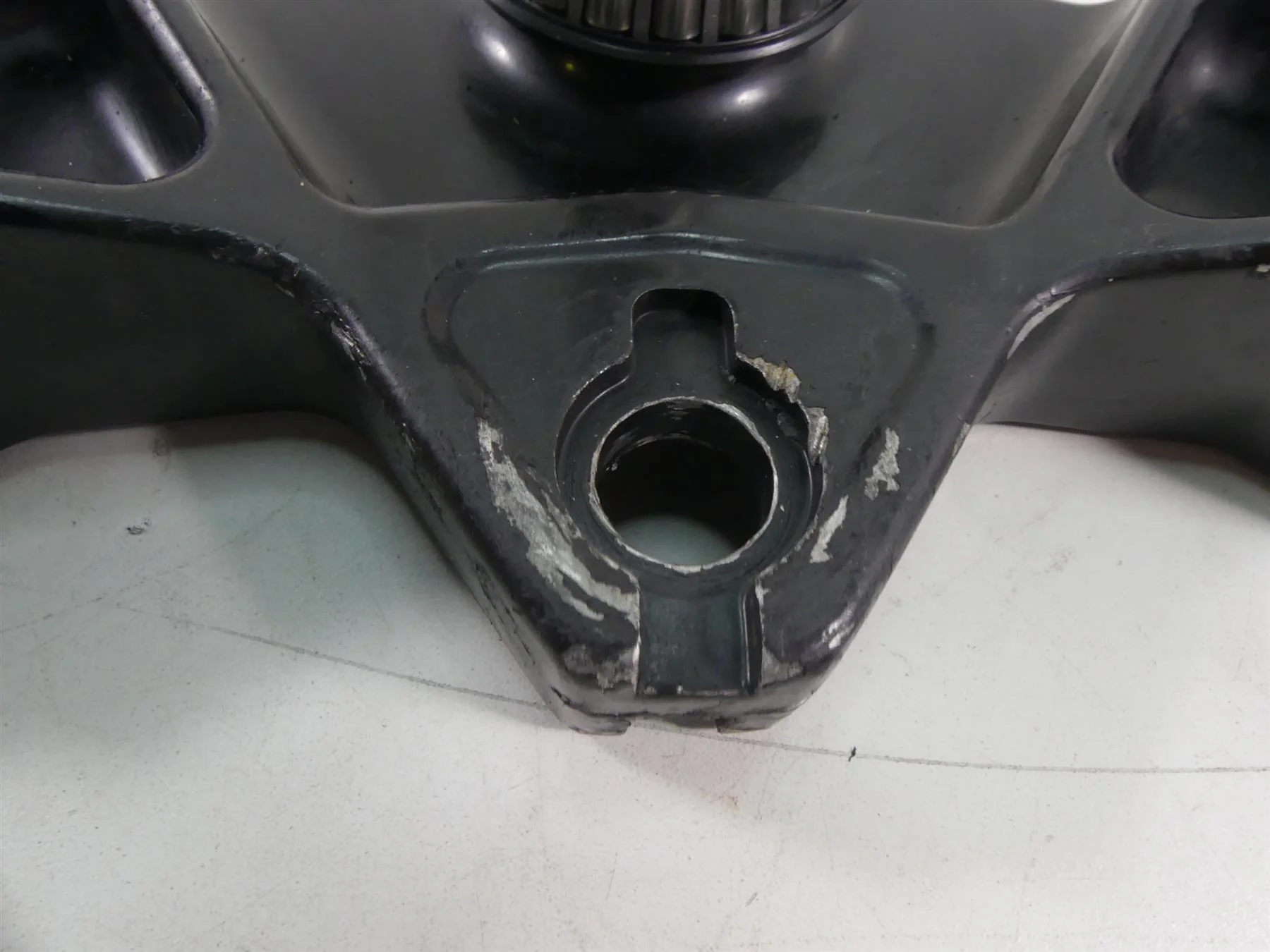 2017 Victory Octane 1200 Lower Triple Tree Steering Yoke 1824075-658 5139921 - Image 7