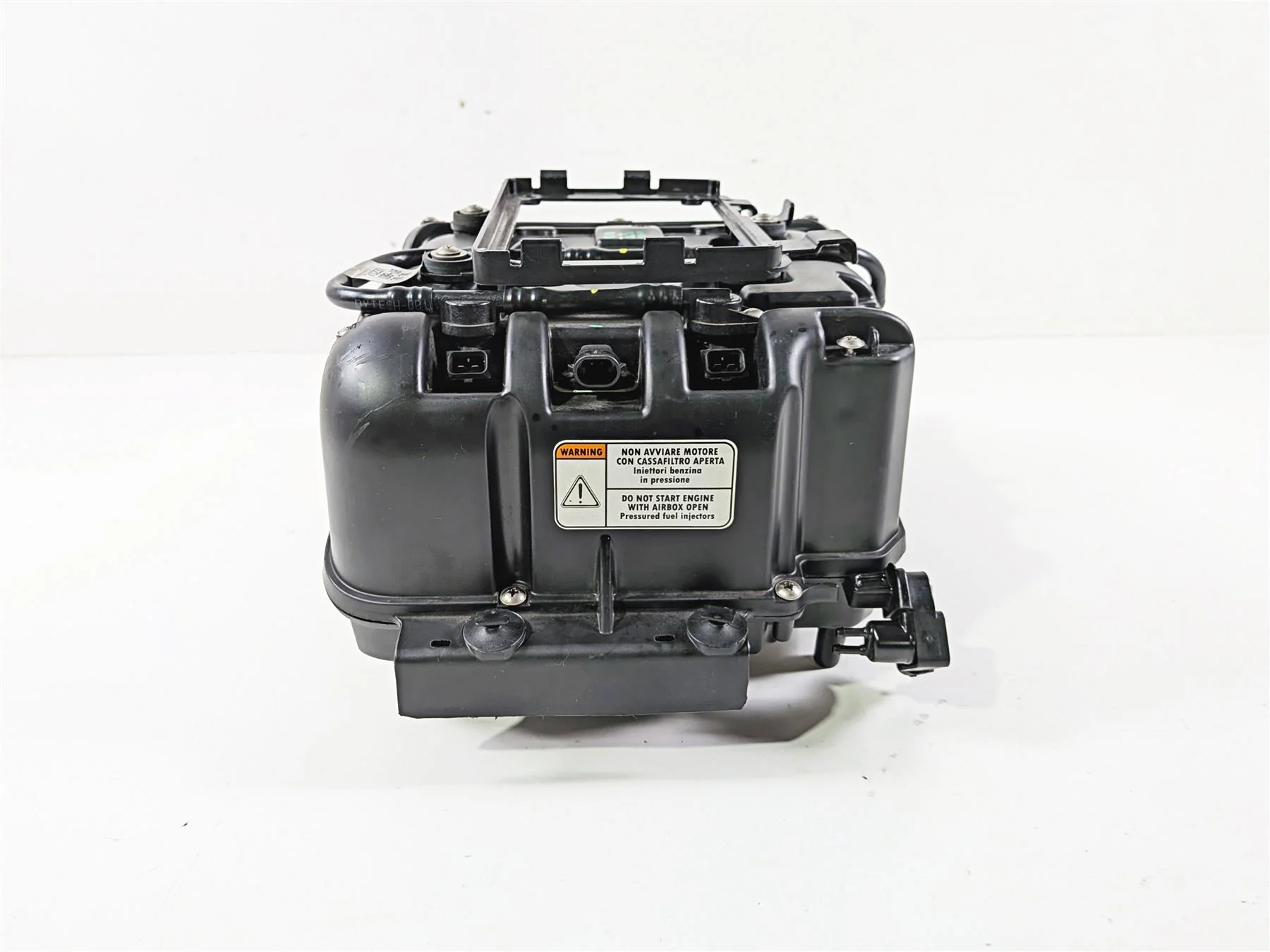 2018 Aprilia RSV4 RR Air Filter Box & Velocity Stacks 2B001216 2B003660 - Image 5
