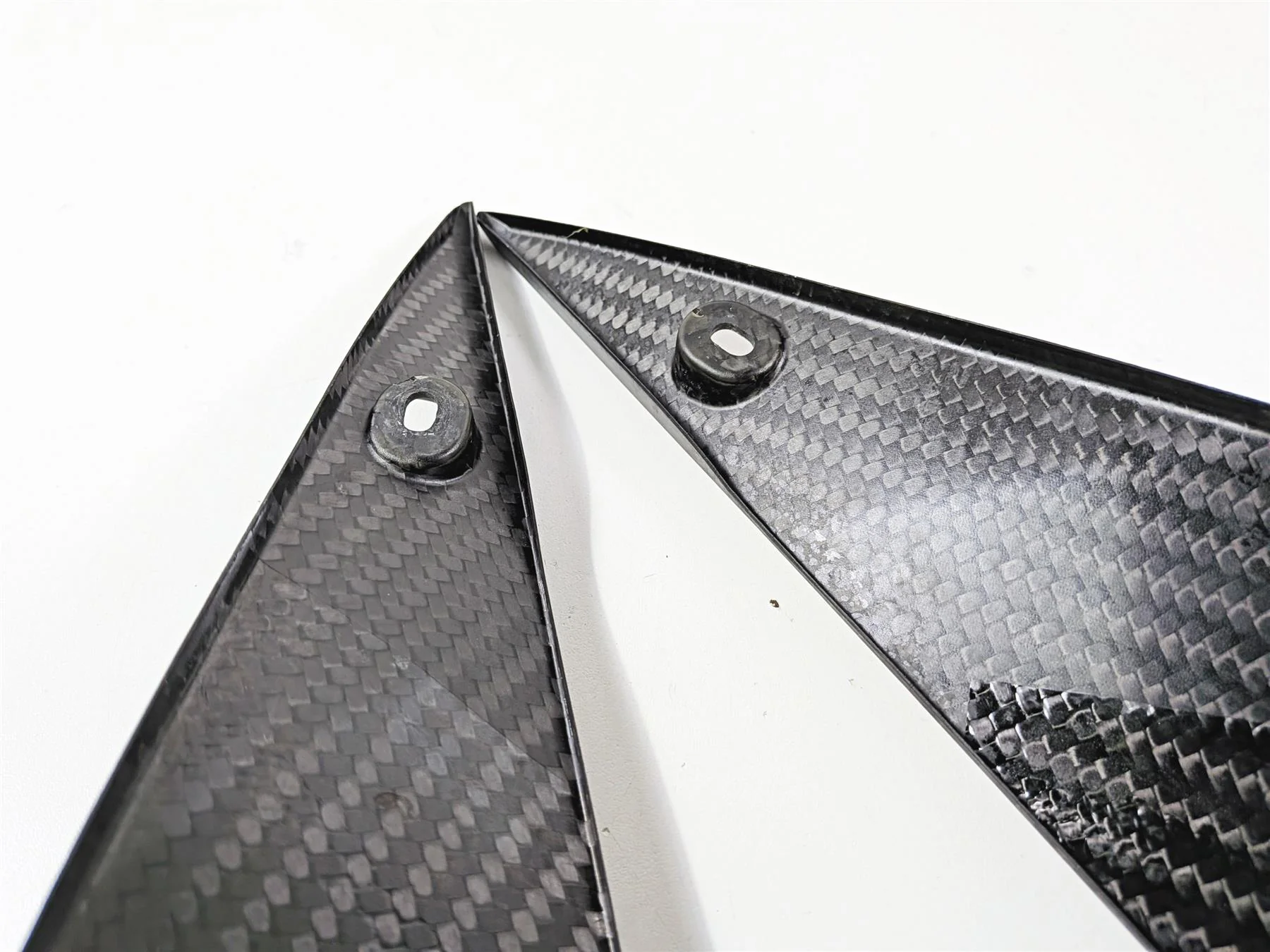 2018 Aprilia RSV4 RR Carbon Fiber Tank Triangle Fairing Covers Set 2B005961 - Image 11