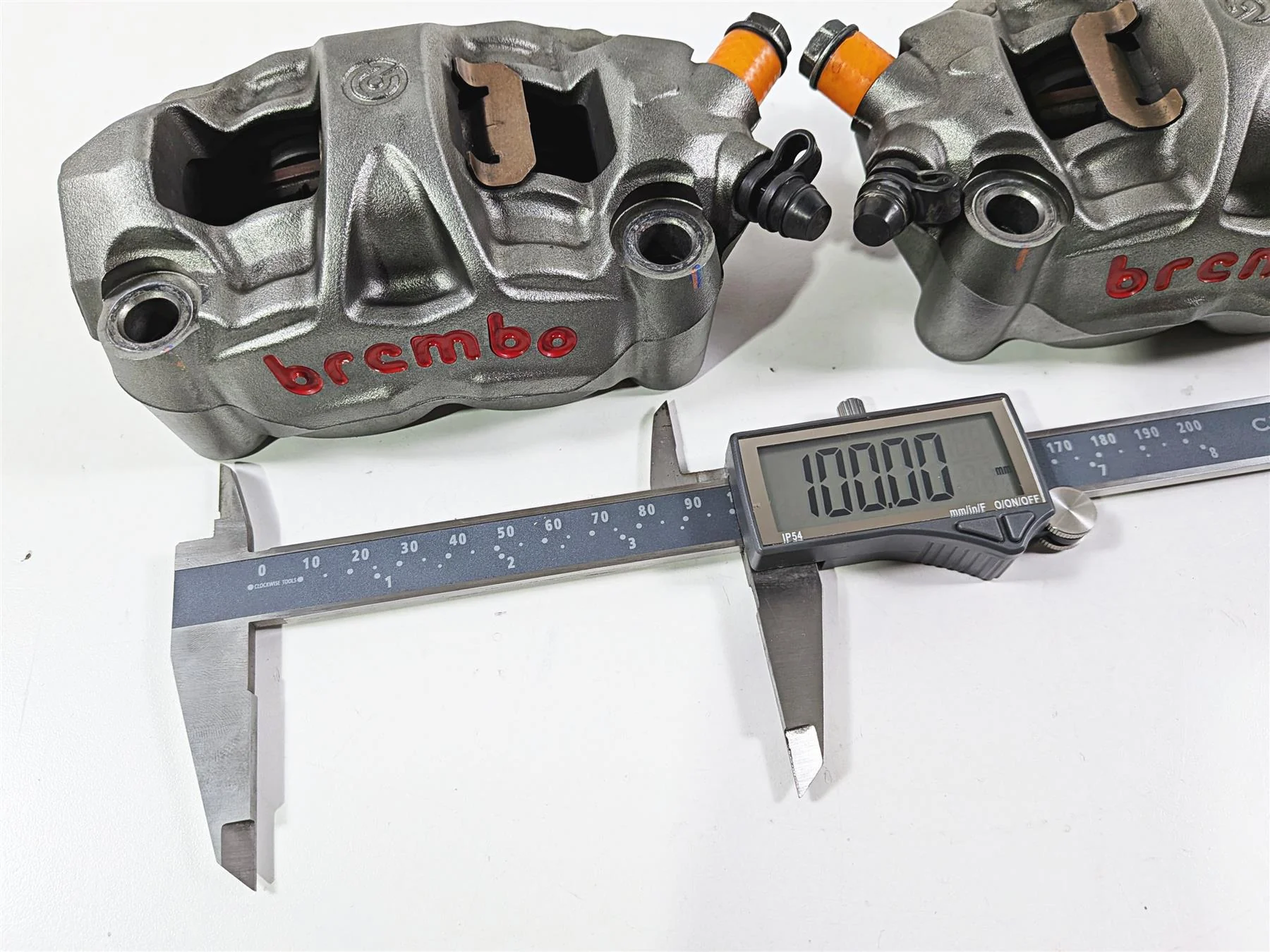 2018 Aprilia RSV4 RR Front Brake Caliper 100mm Brembo M50 2B001348 2B001349 - Image 2