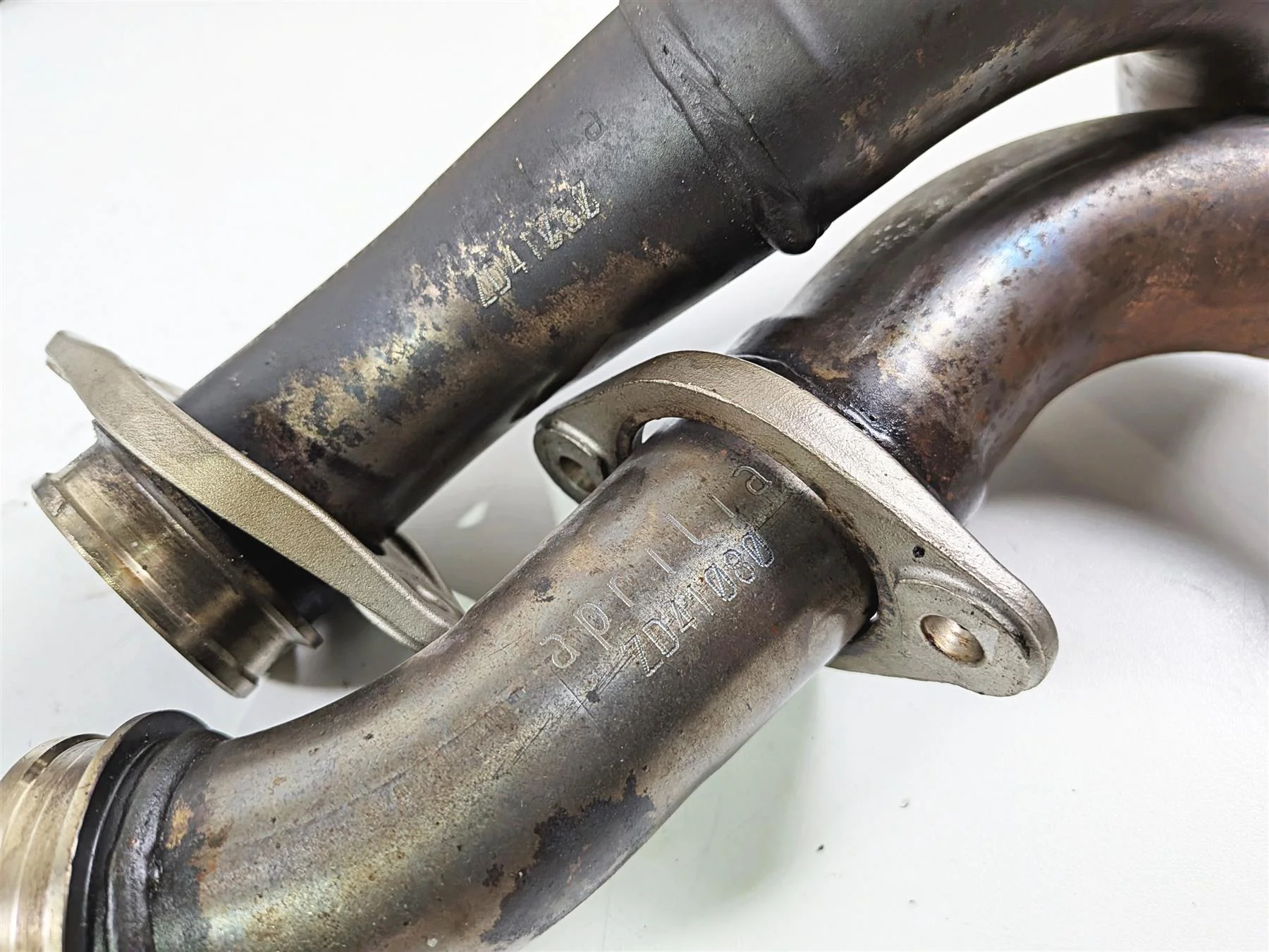 2018 Aprilia RSV4 RR Stock Exhaust Header Manifold Set 2B003106 - Image 10