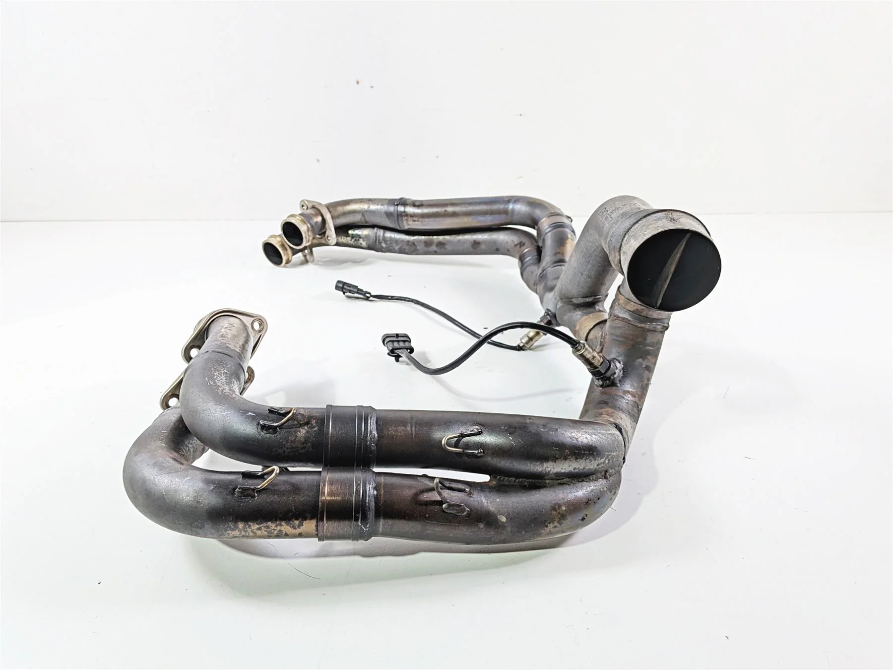 2018 Aprilia RSV4 RR Stock Exhaust Header Manifold Set 2B003106 - Image 3