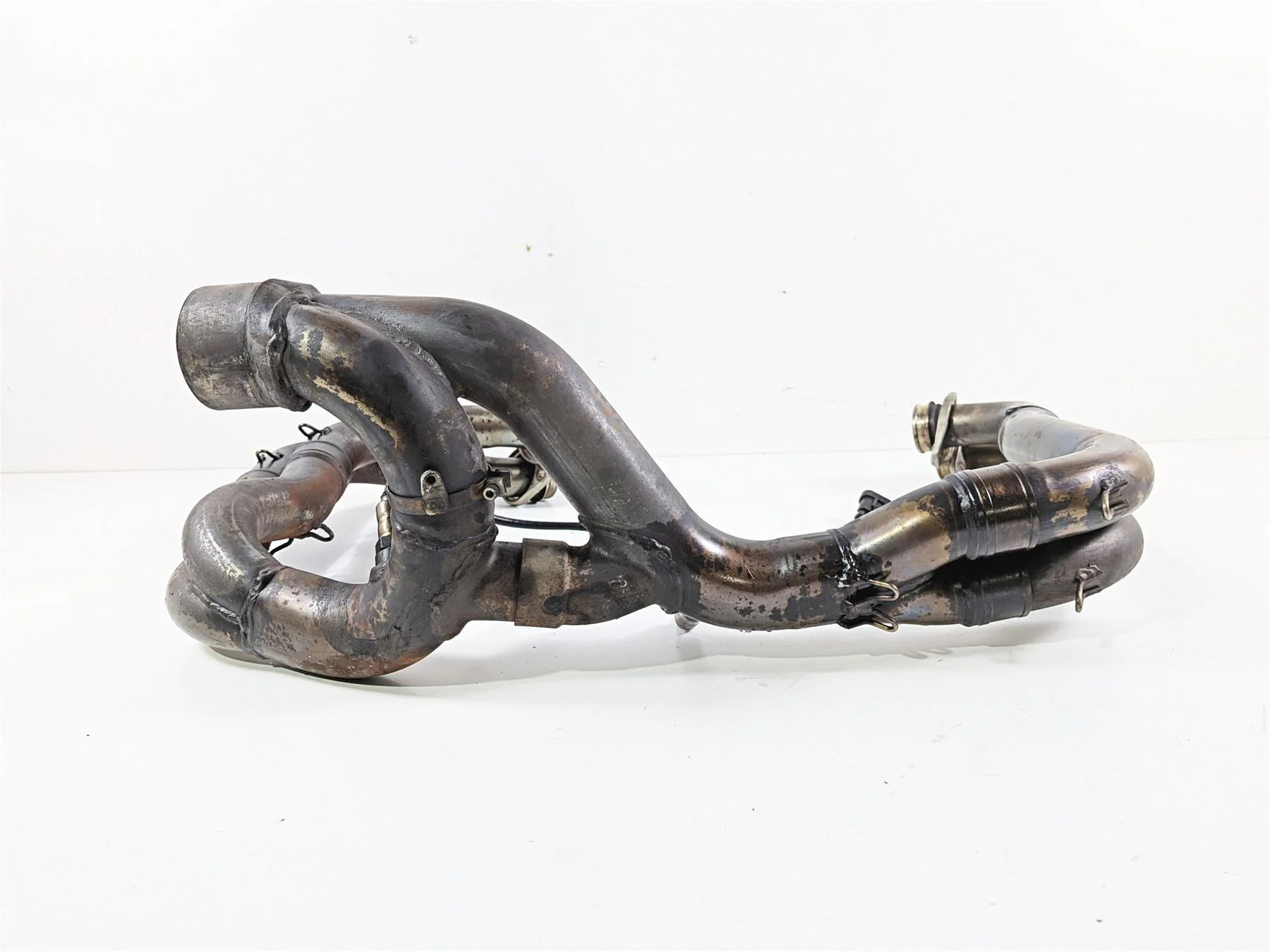 2018 Aprilia RSV4 RR Stock Exhaust Header Manifold Set 2B003106 - Image 6