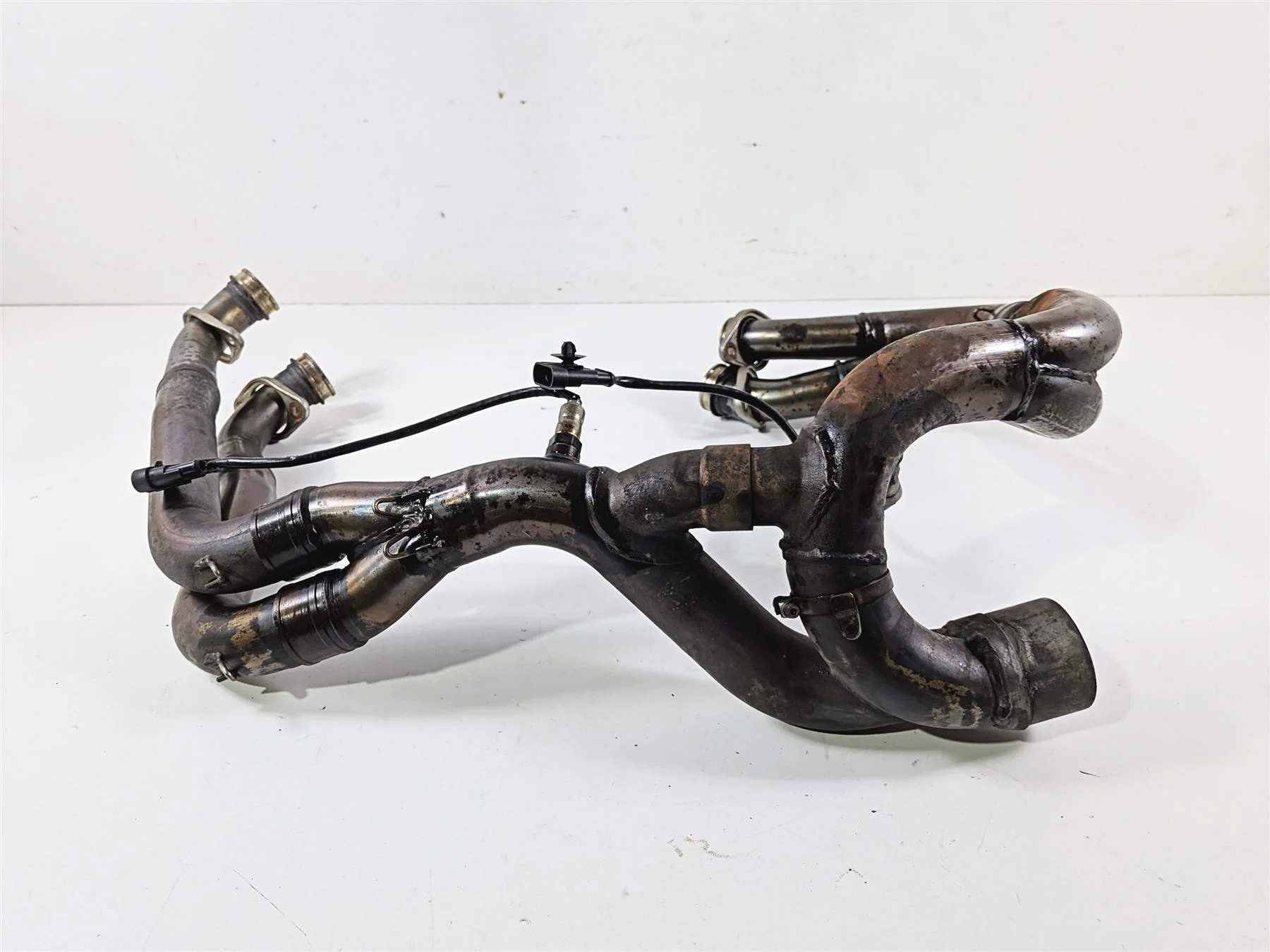 2018 Aprilia RSV4 RR Stock Exhaust Header Manifold Set 2B003106 - Image 7